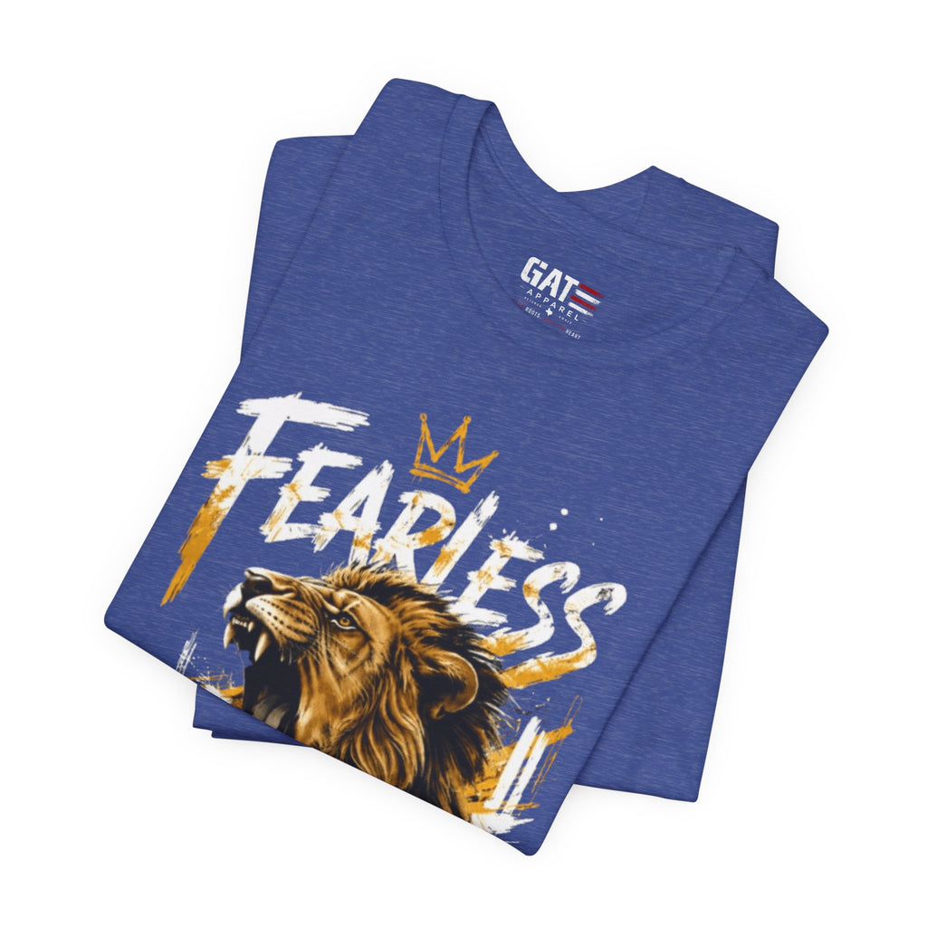 Fearless Lion Tee — Inspirational Graphic T-Shirt