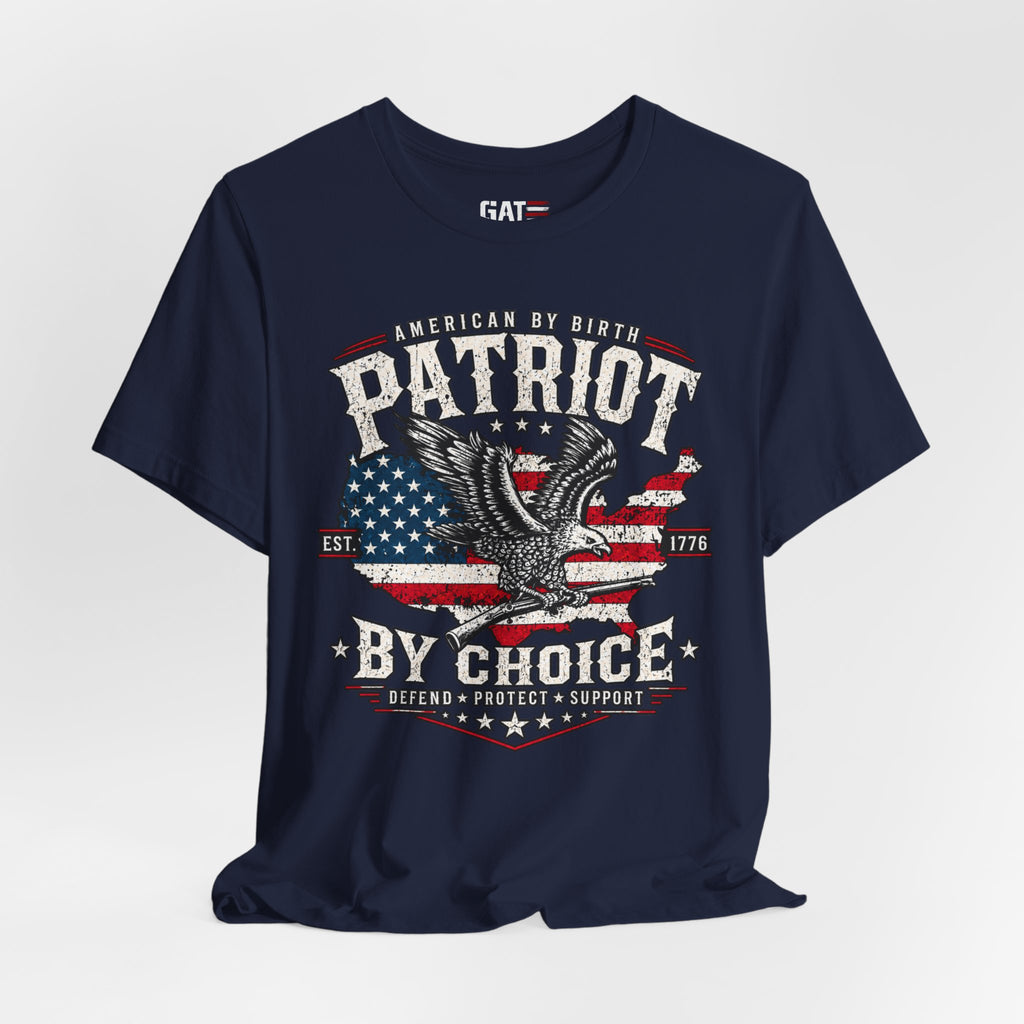 Patriot by Choice Shirt | American Flag Eagle Tee