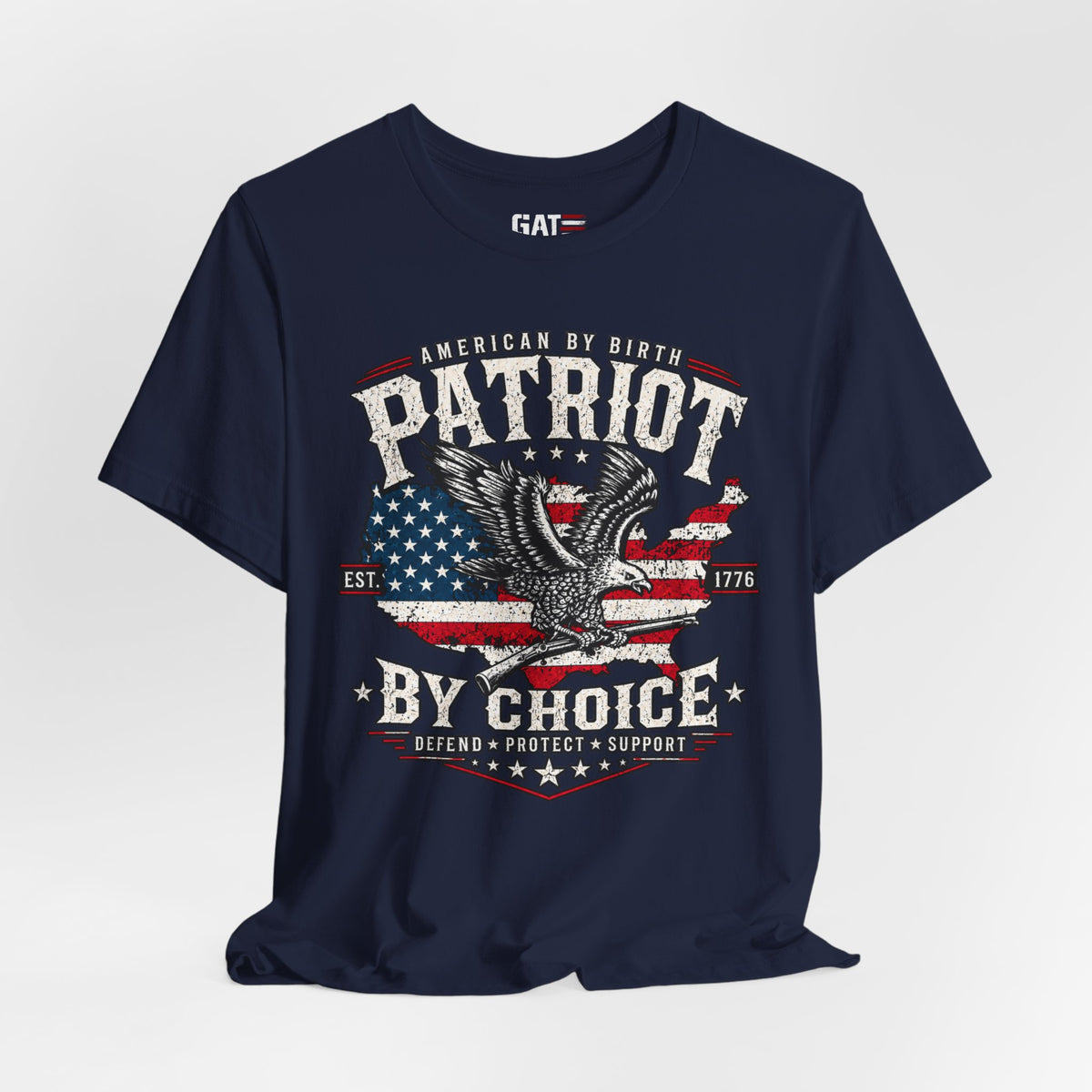 Patriot by Choice Shirt | American Flag Eagle Tee