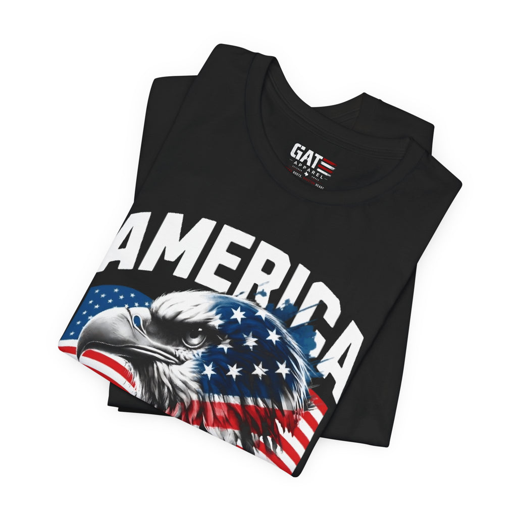 America Independence Day Shirt, Patriotic Eagle Flag Tee, 4th of July Shirt, USA Freedom Graphic T Shirt, American Pride Gift
