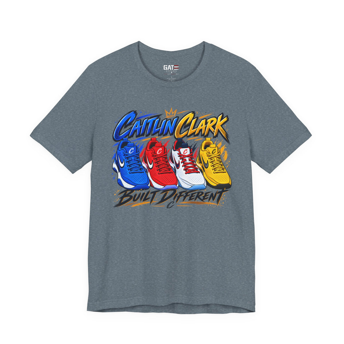 Caitlin Clark Built Different Sneaker Shirt | Indiana Fever Tee