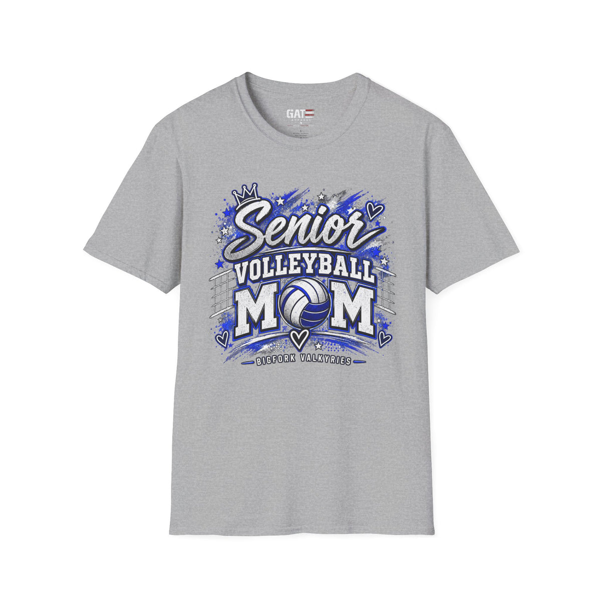 Senior Volleyball Mom Photo Shirt | Custom Team & Number