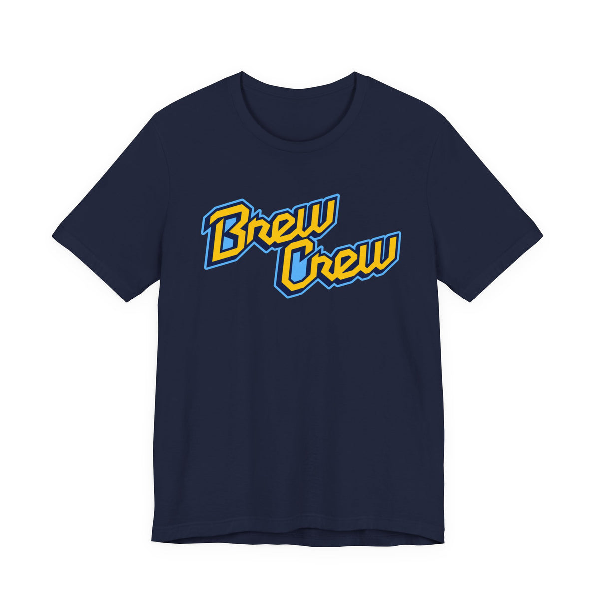 Milwaukee Brewers Brew Crew blue and gold lettering T-shirt - alternate product photo 5