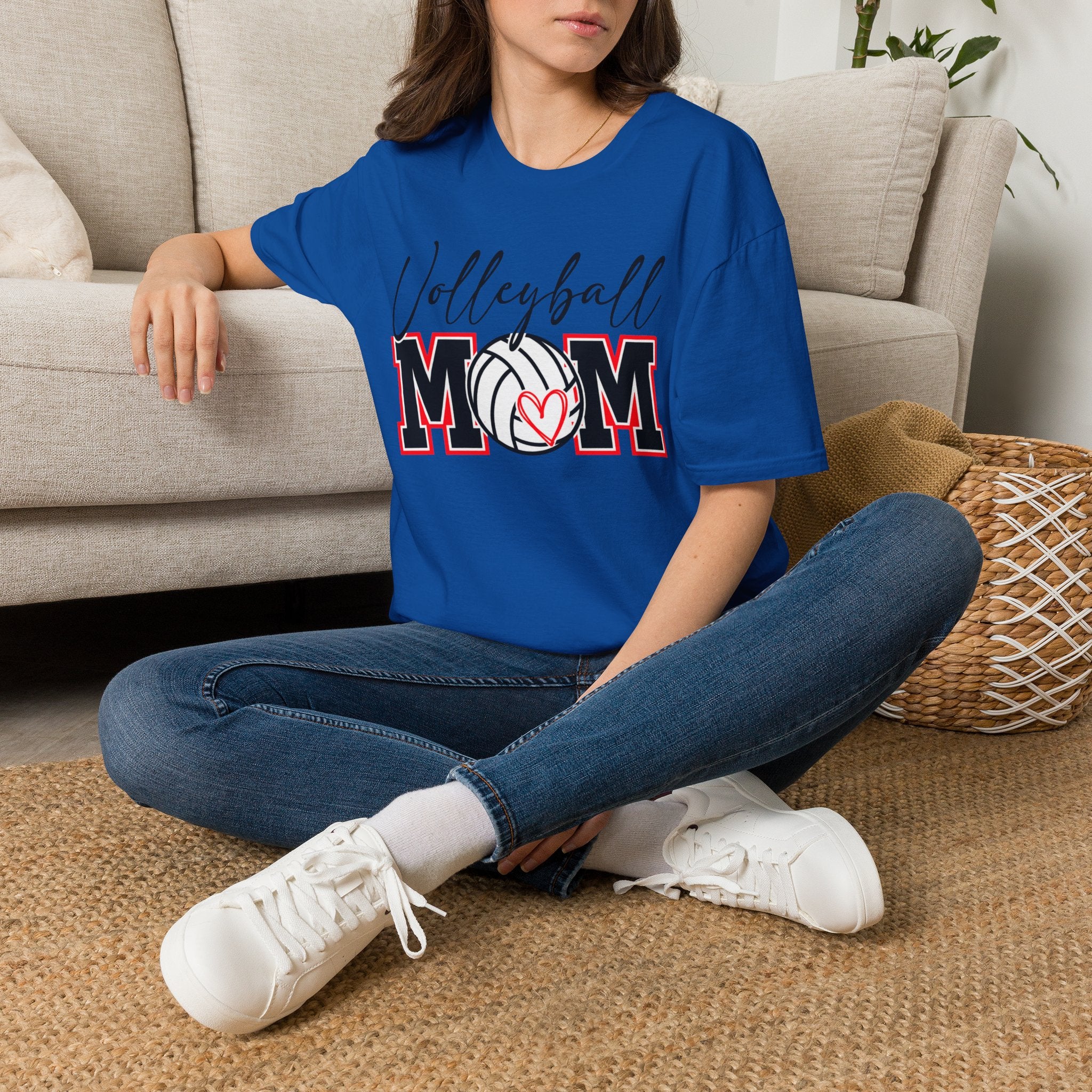 Volleyball Mom T‑Shirt – Custom Name