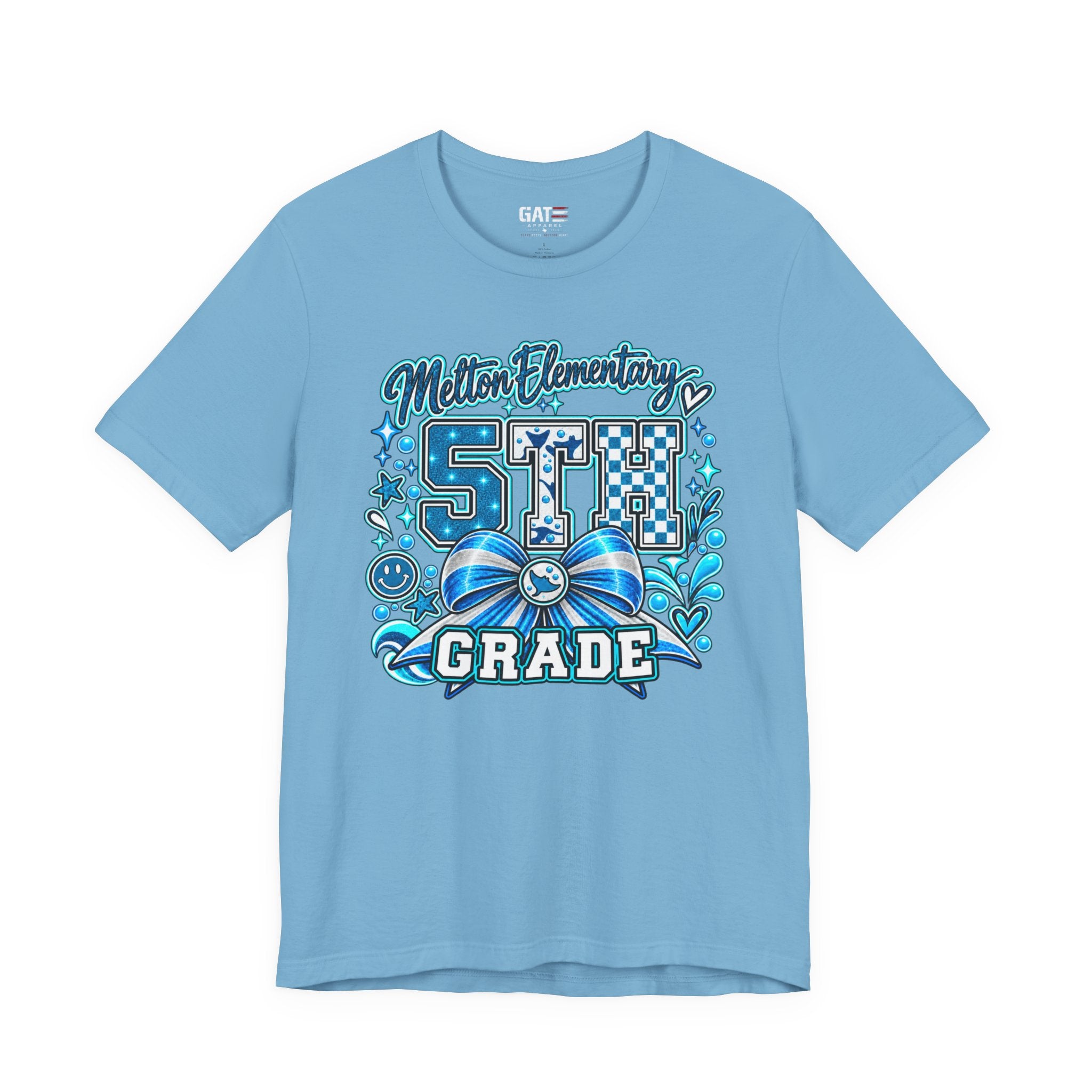 Melton 5th Grade School T‑Shirt — Bow Design