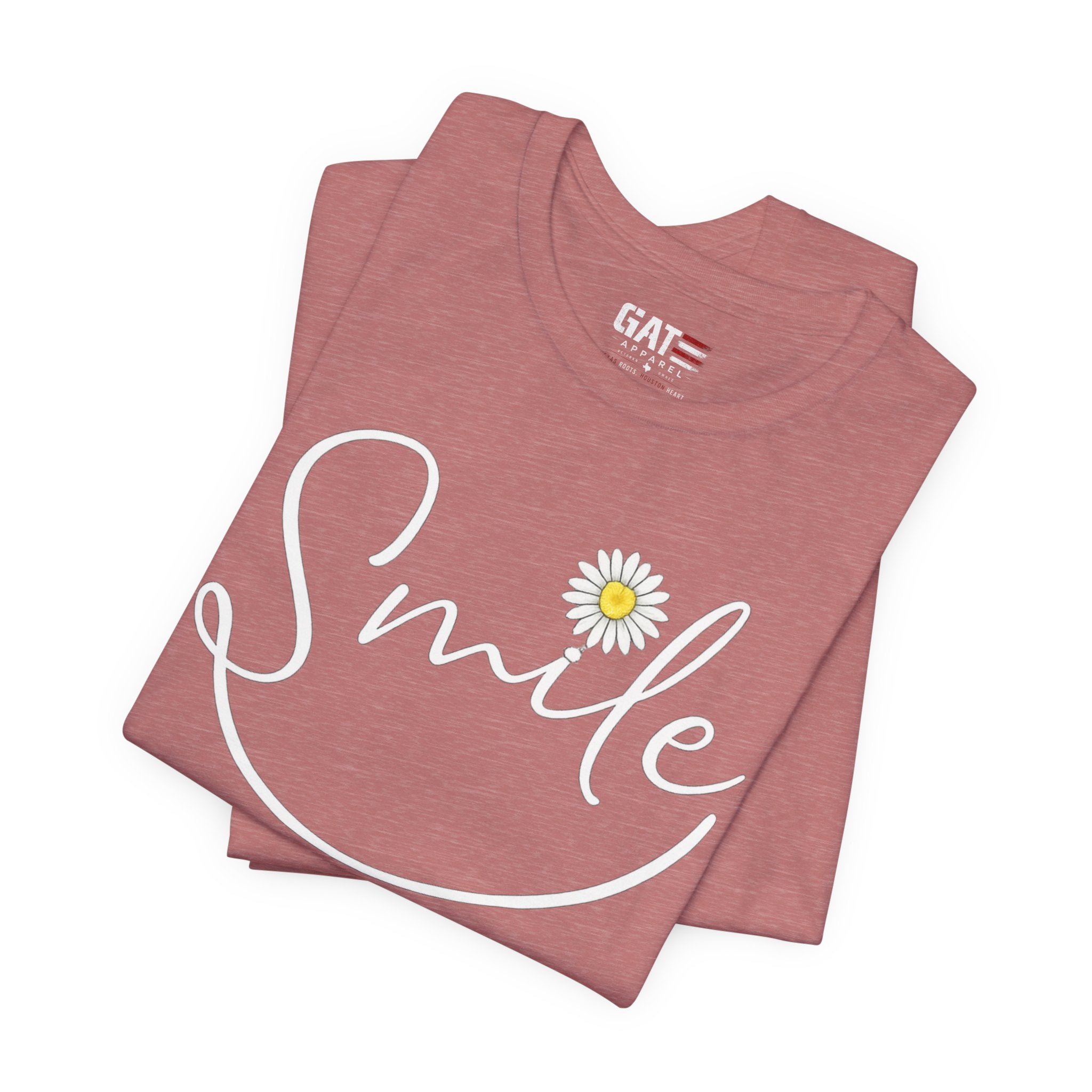 Smile Daisy Tee — Women's Floral Graphic T-Shirt