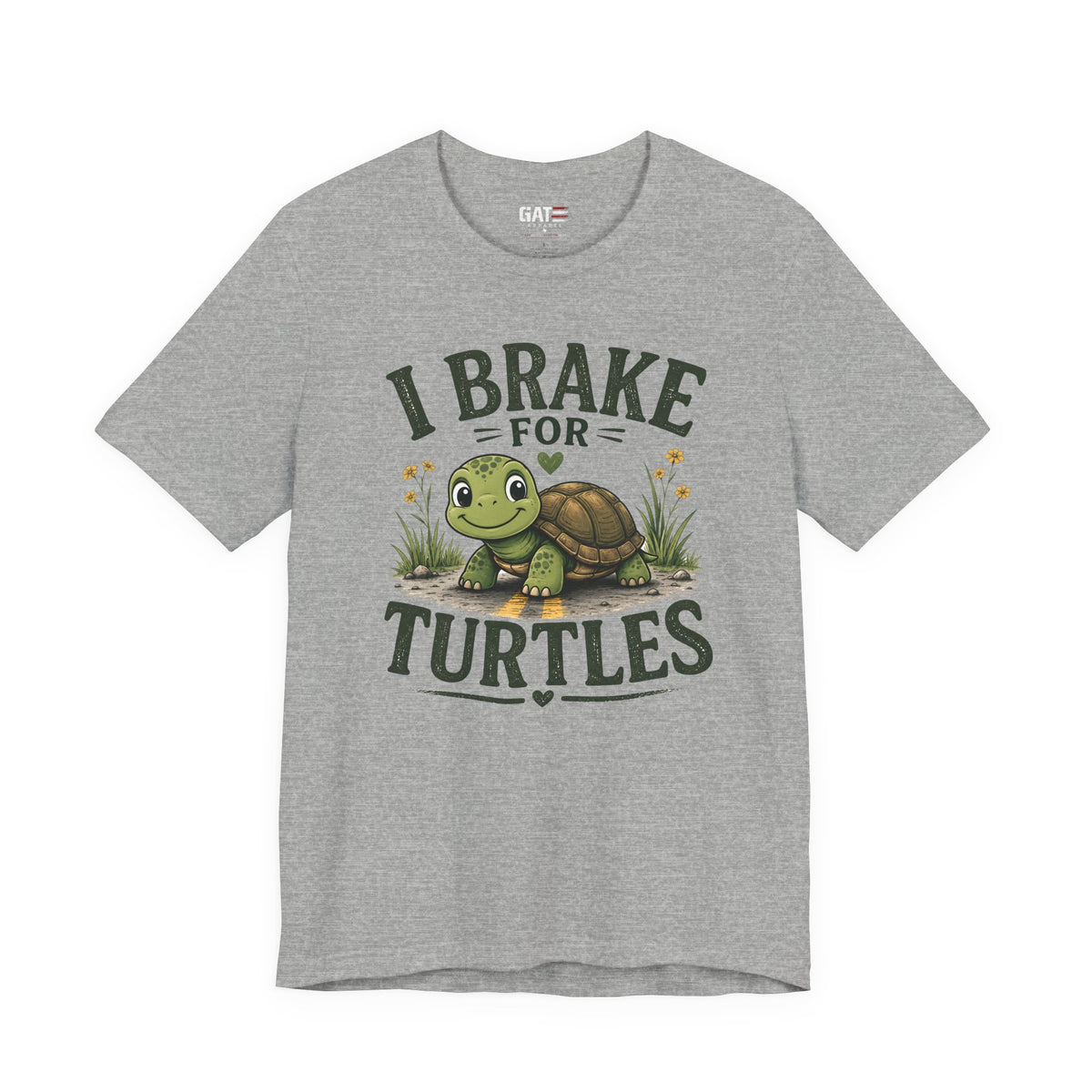 I Brake for Turtles Shirt | Funny Turtle Lover Tee