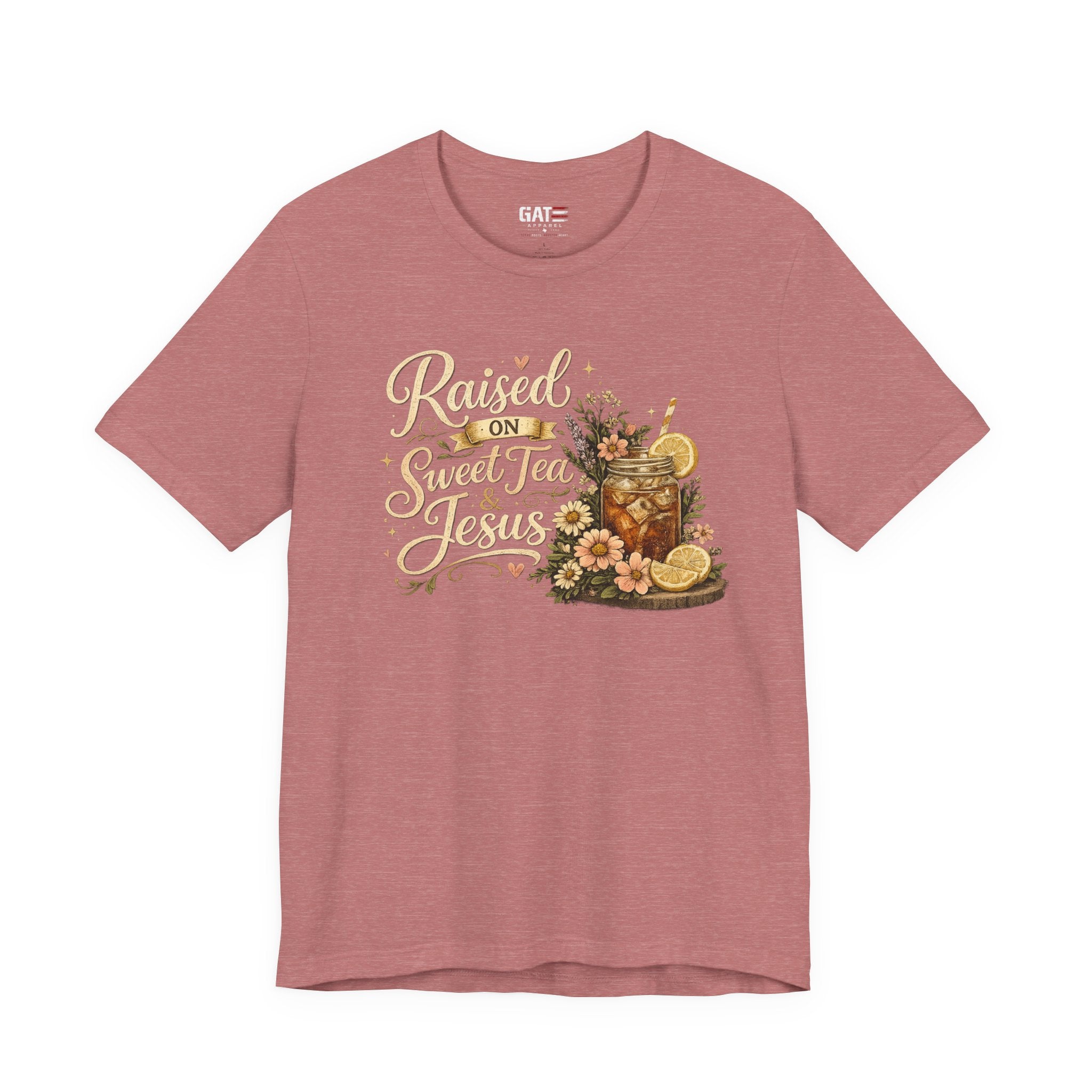 Southern Faith Shirt for Women, Christian Country Graphic Tee, Floral Mason Jar Design, Religious Gift, Southern Girl Apparel