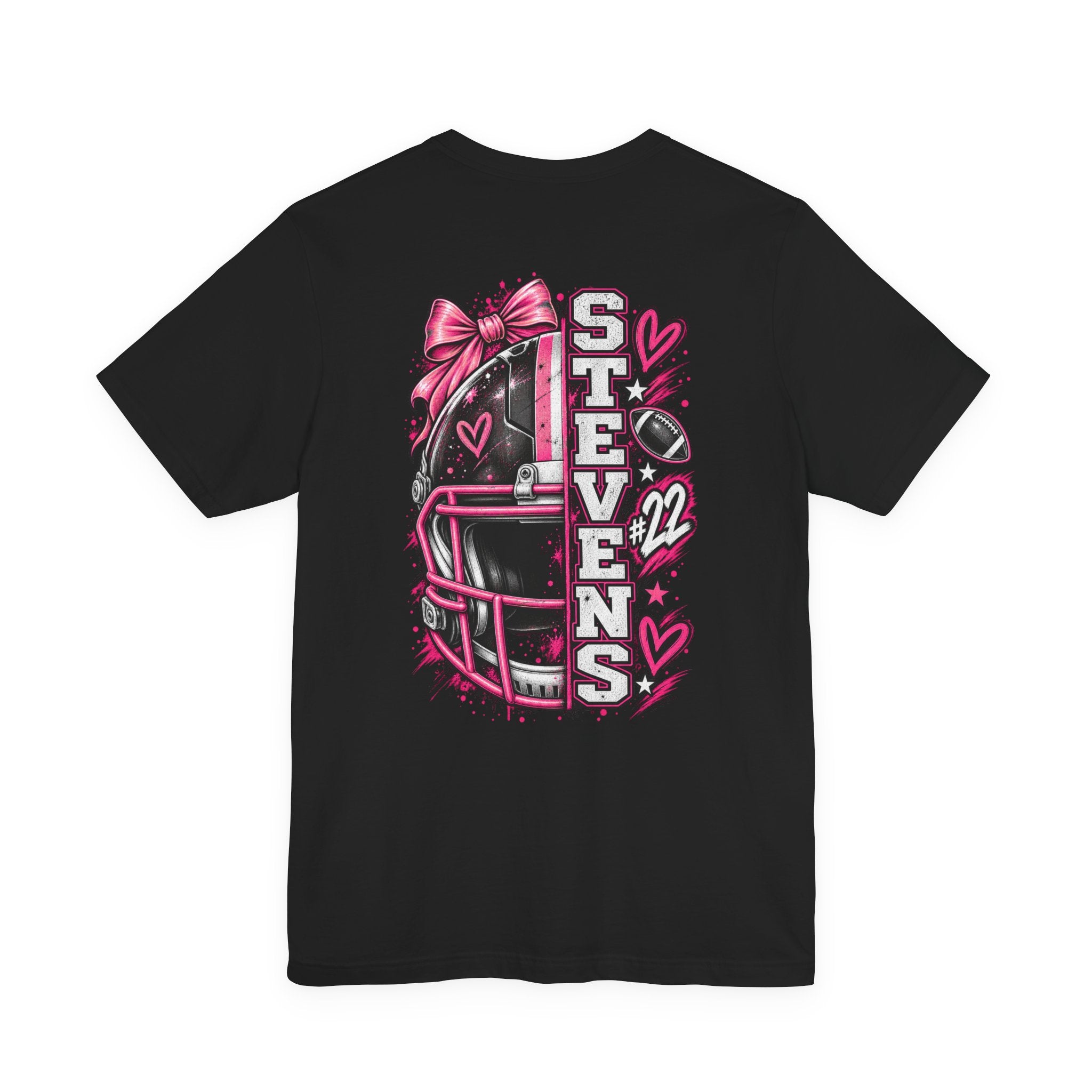 Football Mom Personalized Shirt Custom Player Name Number Helmet Game Day Tee
