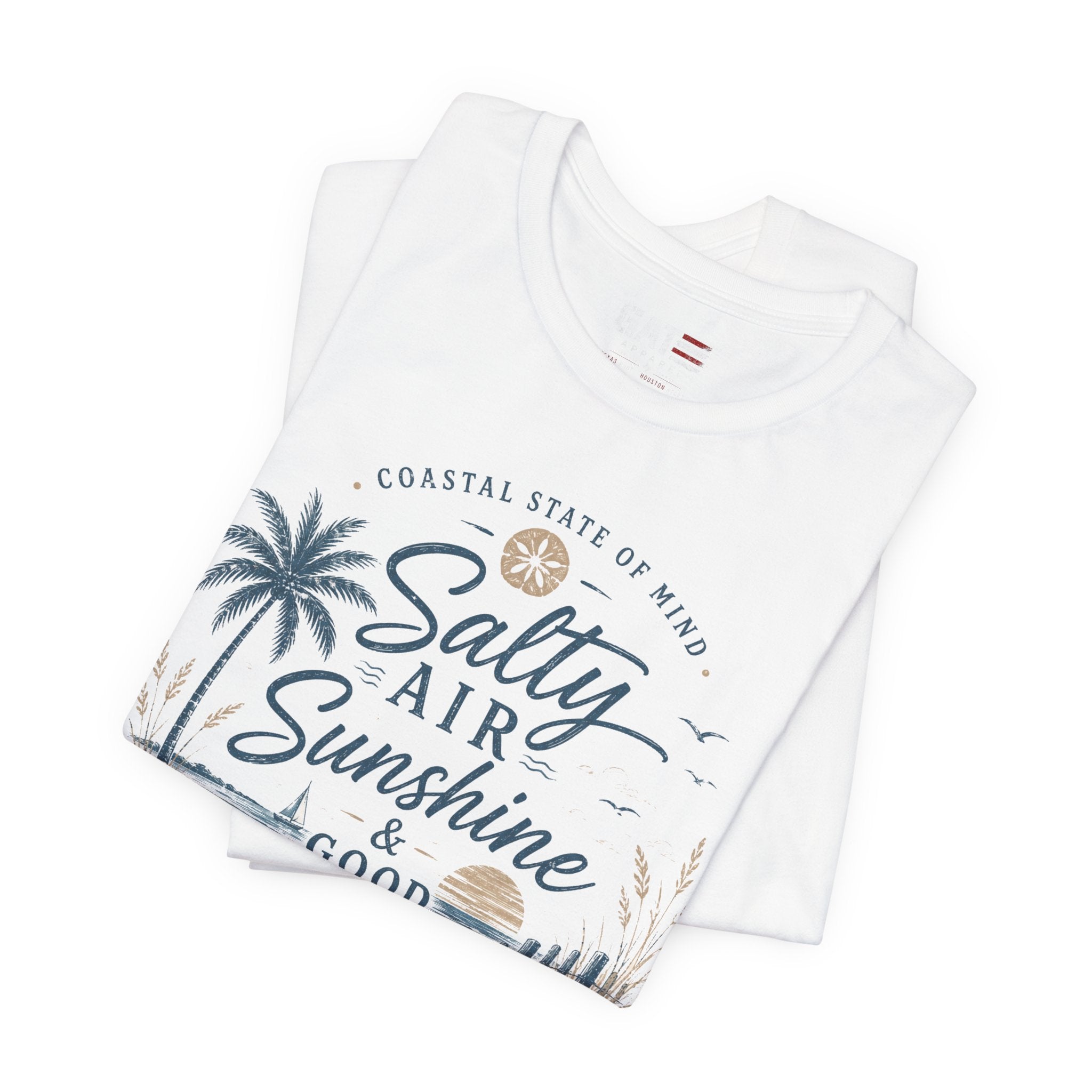 Salty Air Sunshine & Good Vibes Beach Tee