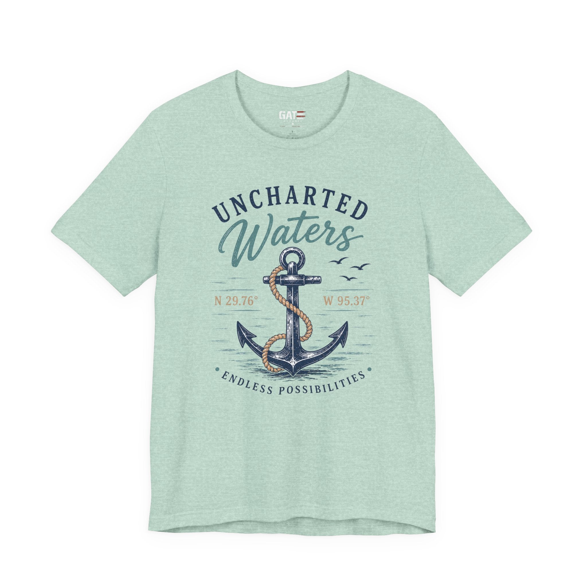 Uncharted Waters Anchor Tee — Nautical Adventure Graphic T-Shirt