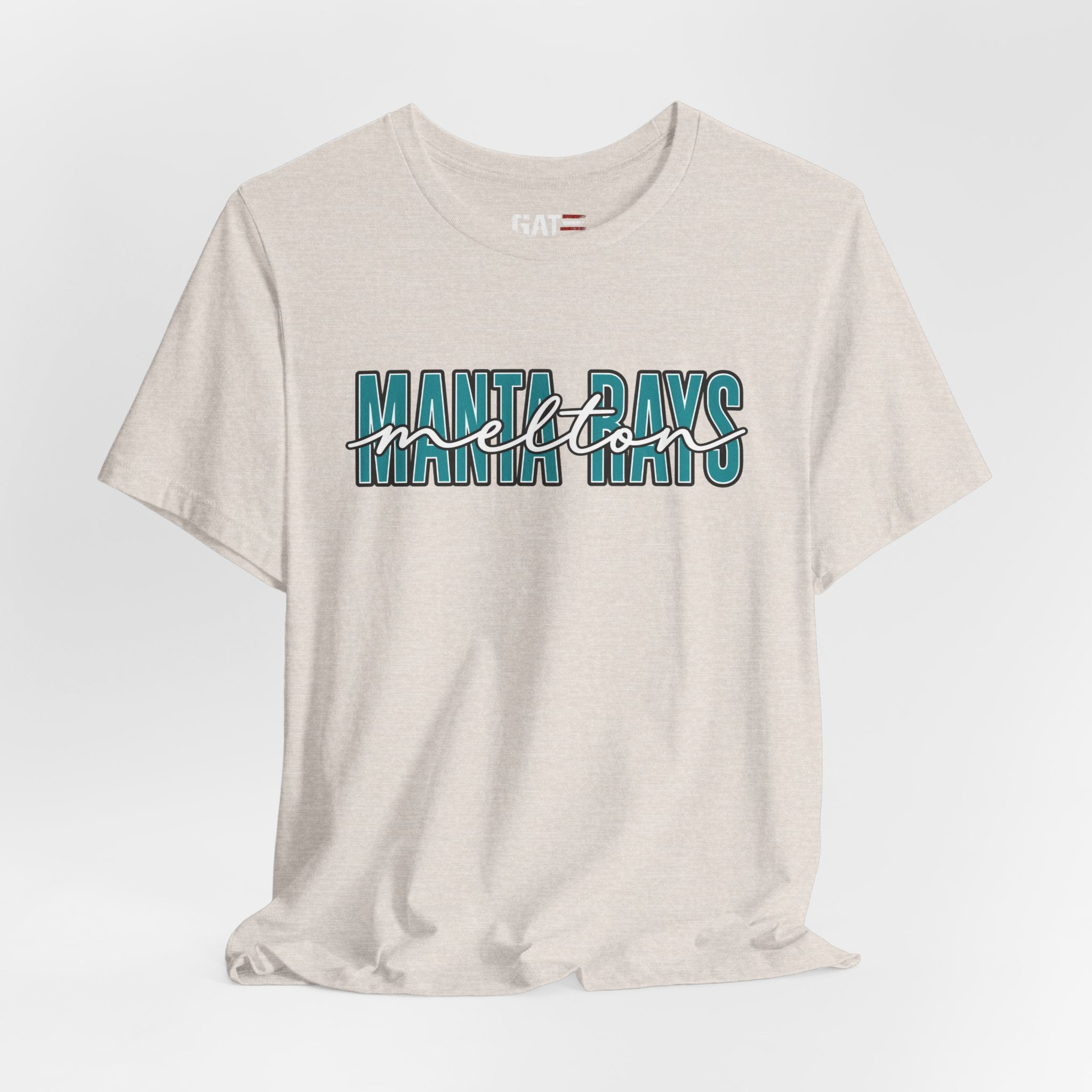 Melton Elementary Script Tee Teal