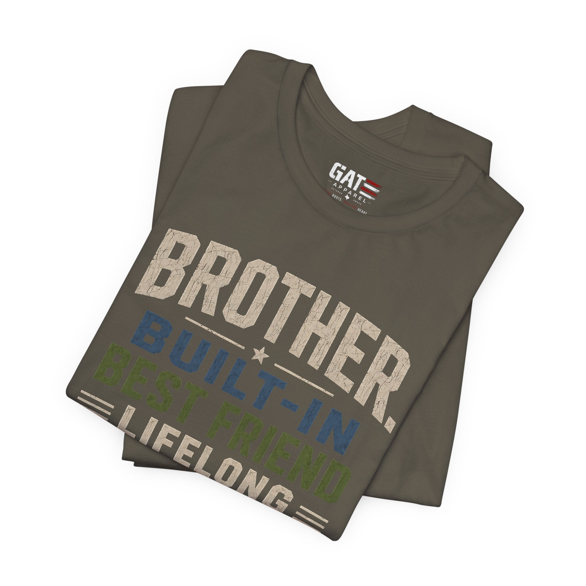 Brother Built In Best Friend Lifelong Partner In Crime Shirt, Funny Brother Gift, Sibling Tee, Brother Birthday Gift Tee