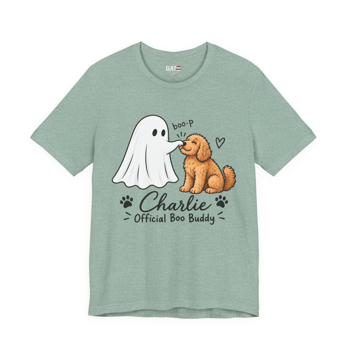 Personalized Ghost Boop Dog Shirt – Custom Pet Photo Halloween Tee