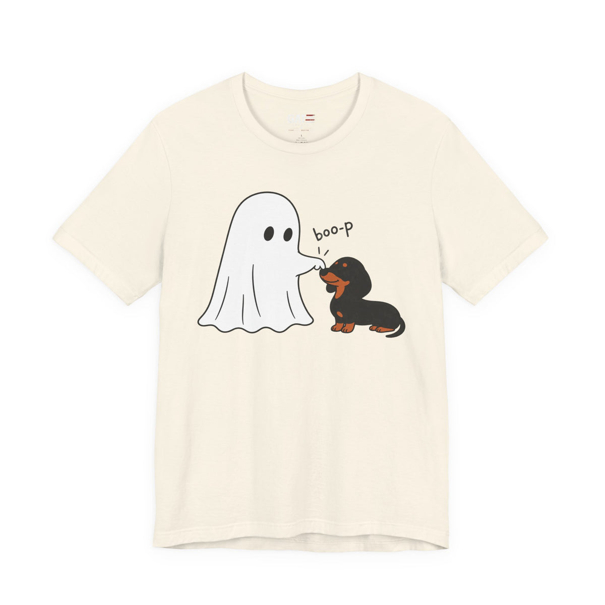 Halloween Ghost & Dachshund — "boo-p" Cute Dog Halloween T-Shirt