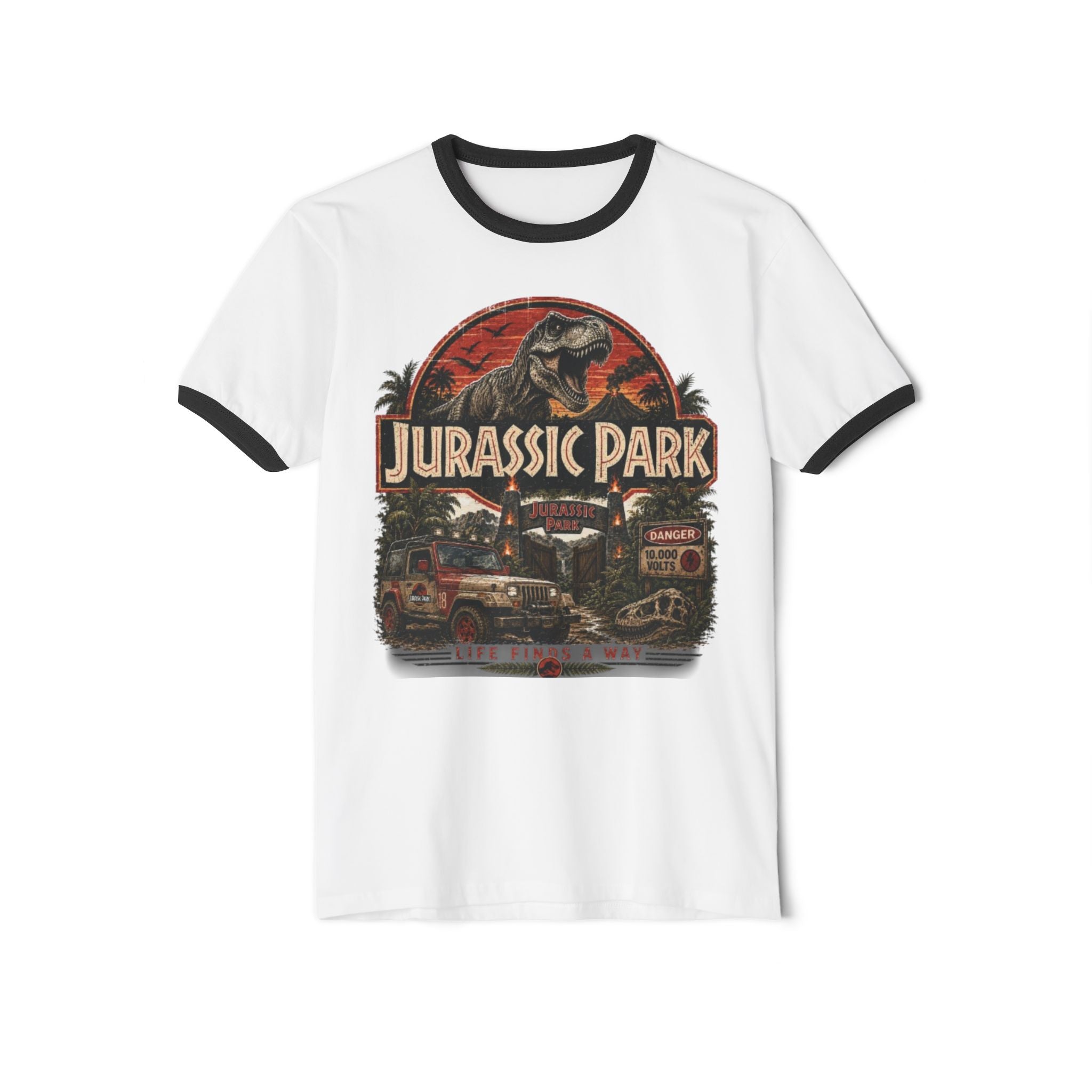Jurassic Park Retro Ringer T-Shirt