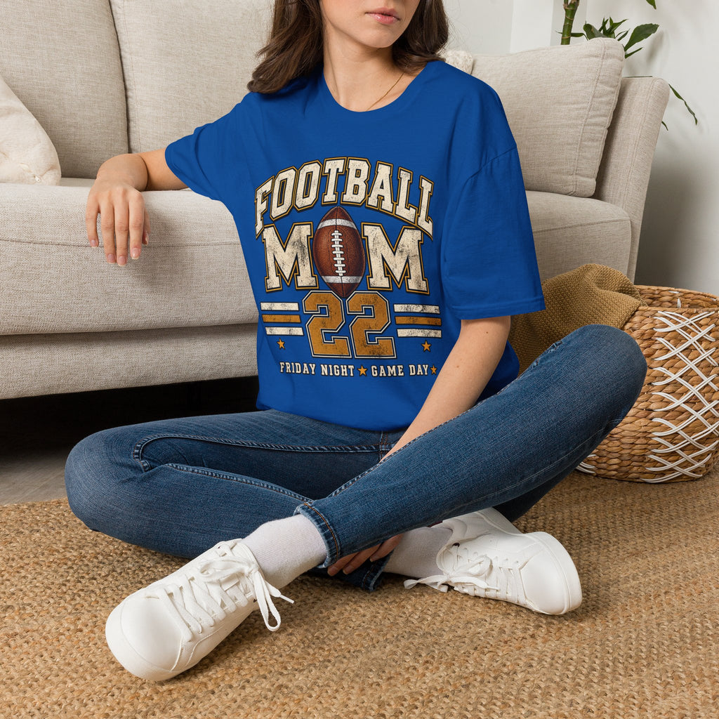 Football Mom Personalized Shirt Custom Player Name Number Game Day Tee