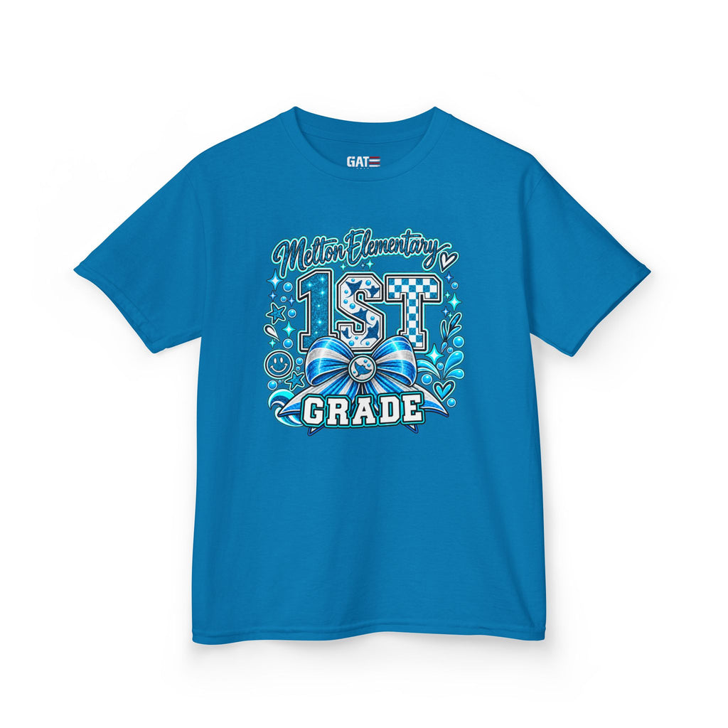 Melton 1st Grade Kids T‑Shirt — Ribbon Design