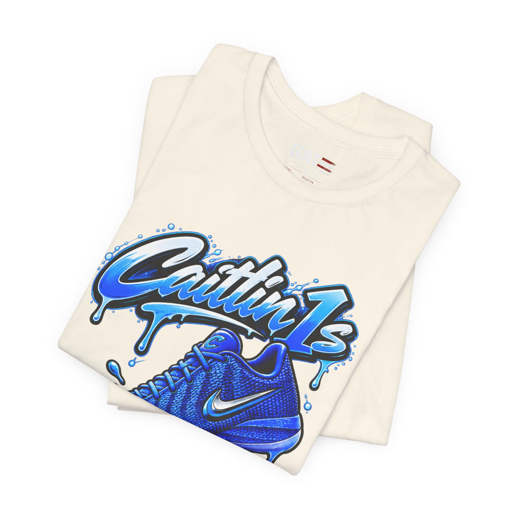 Caitlin Clark Caitlin 1s Racer Blue Drip Sneaker Shirt