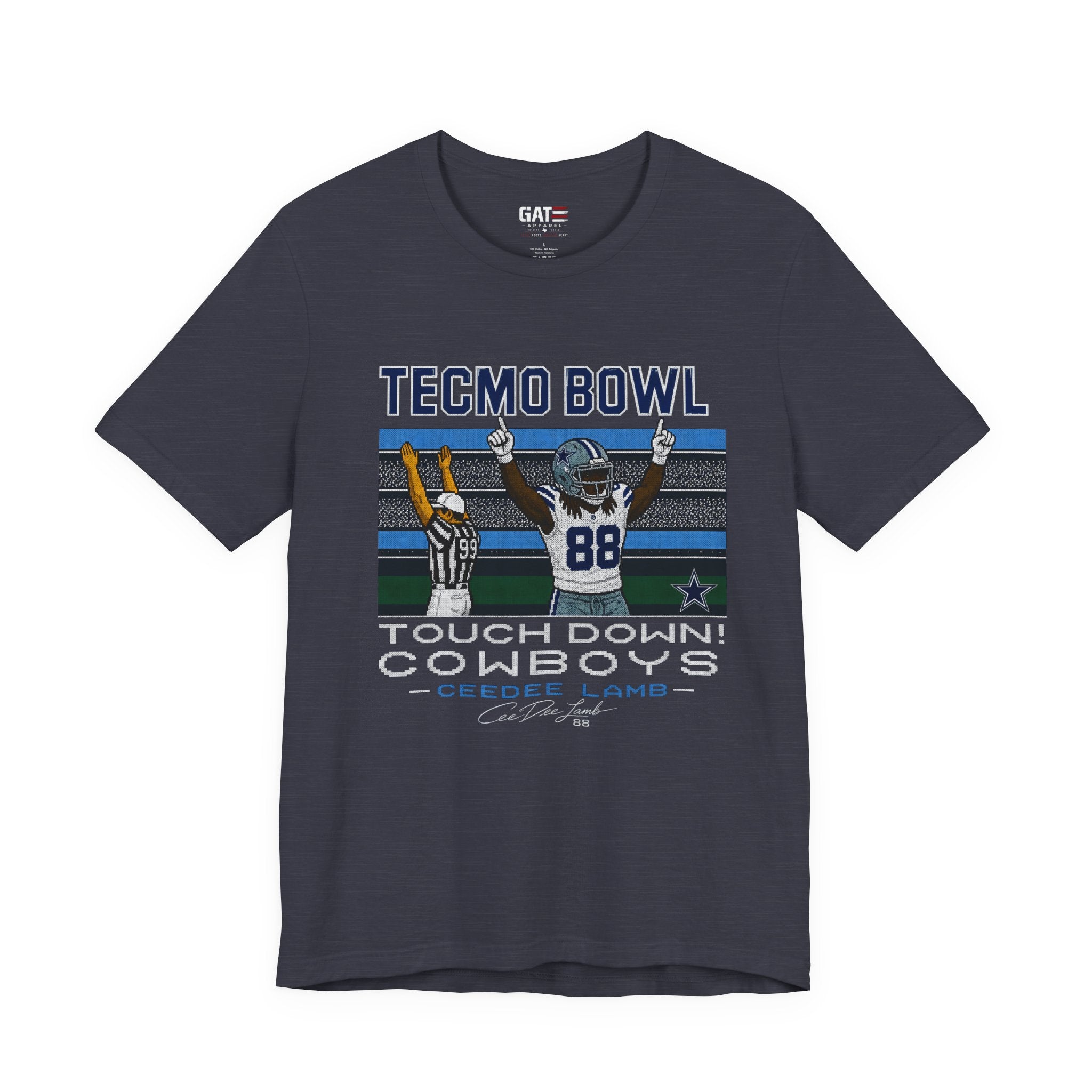 Copy of Retro CeeDee Lamb Shirt, Tecmo Bowl Inspired Cowboys Football Tee, Vintage 8 Bit Gamer Shirt, Touchdown Graphic Tee