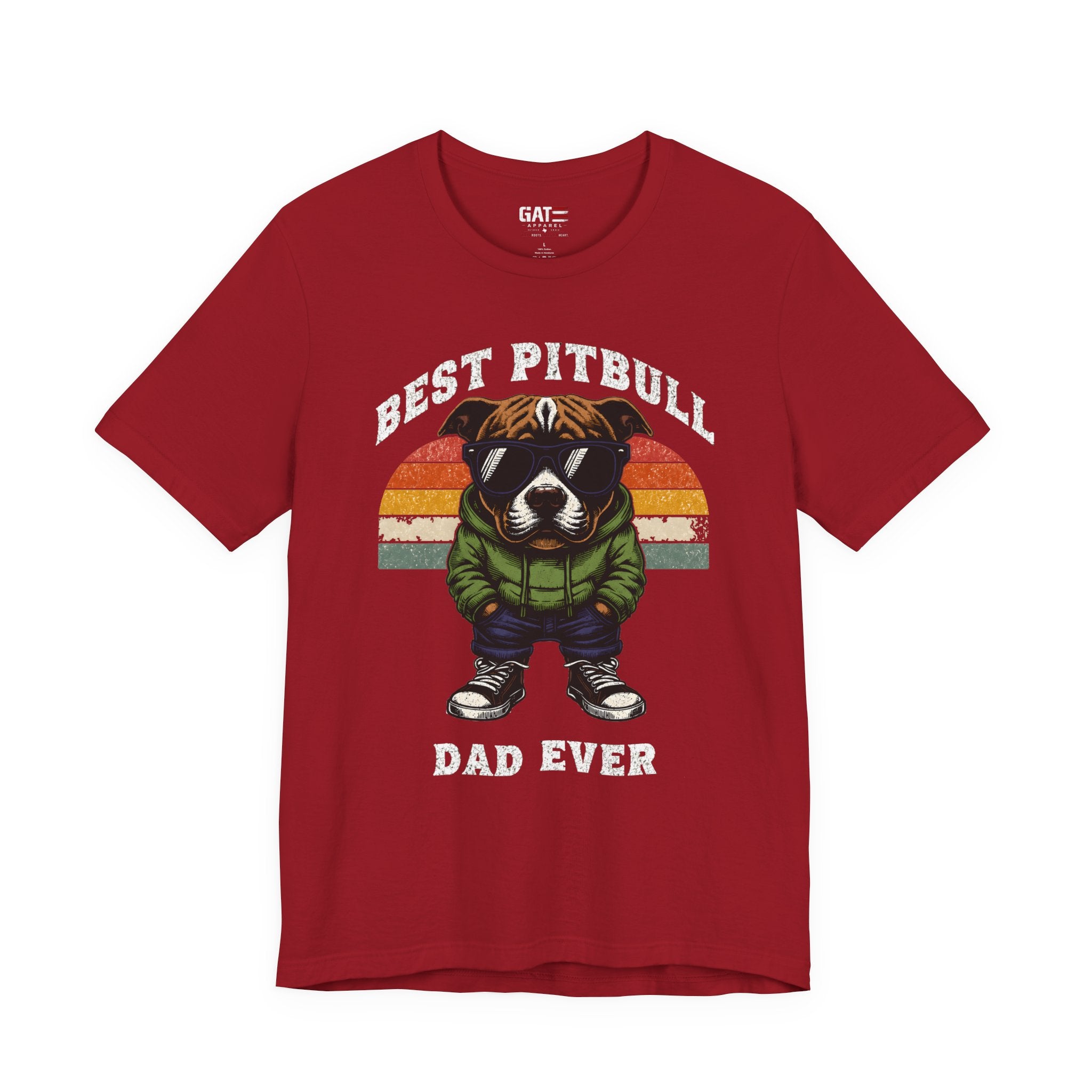 Best Pitbull Dad Ever T‑Shirt