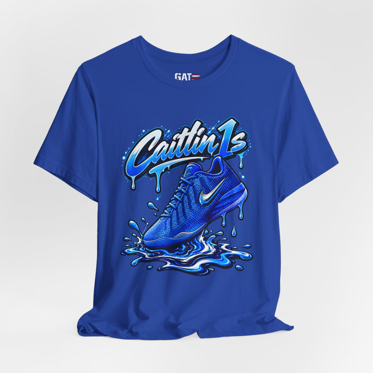 Caitlin Clark Caitlin 1s Racer Blue Drip Sneaker Shirt