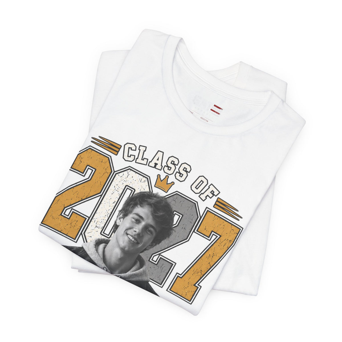 Personalized Senior 2027 Custom Photo Shirt | Graduation Tee