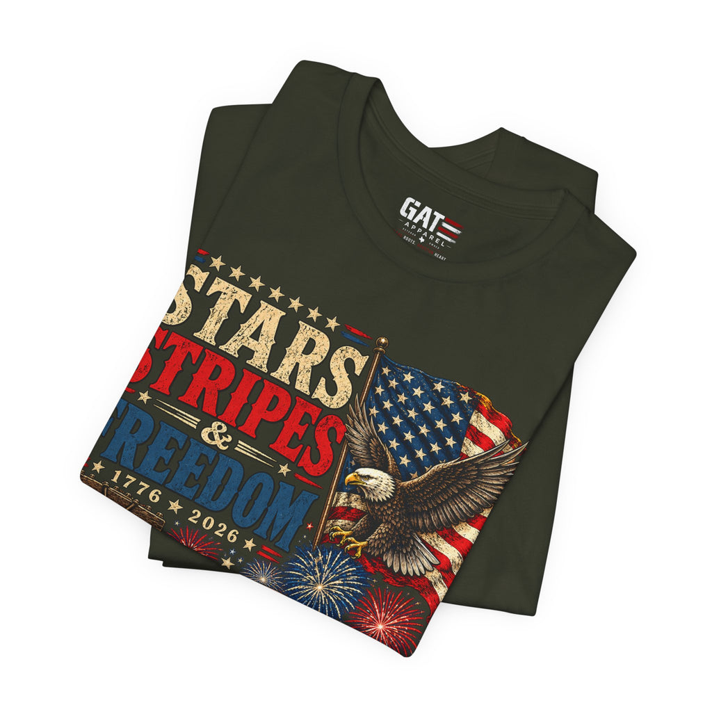 Stars Stripes & Freedom Shirt | Patriotic American Tee