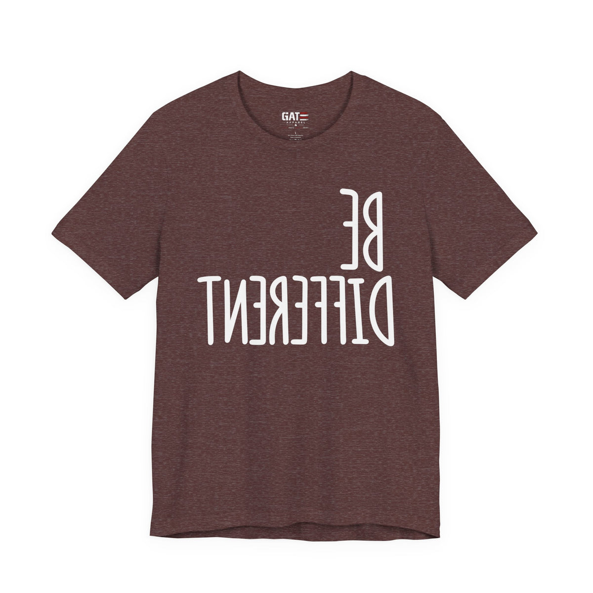 Be Different Upside Down Lettering Graphic T-Shirt - product image 12
