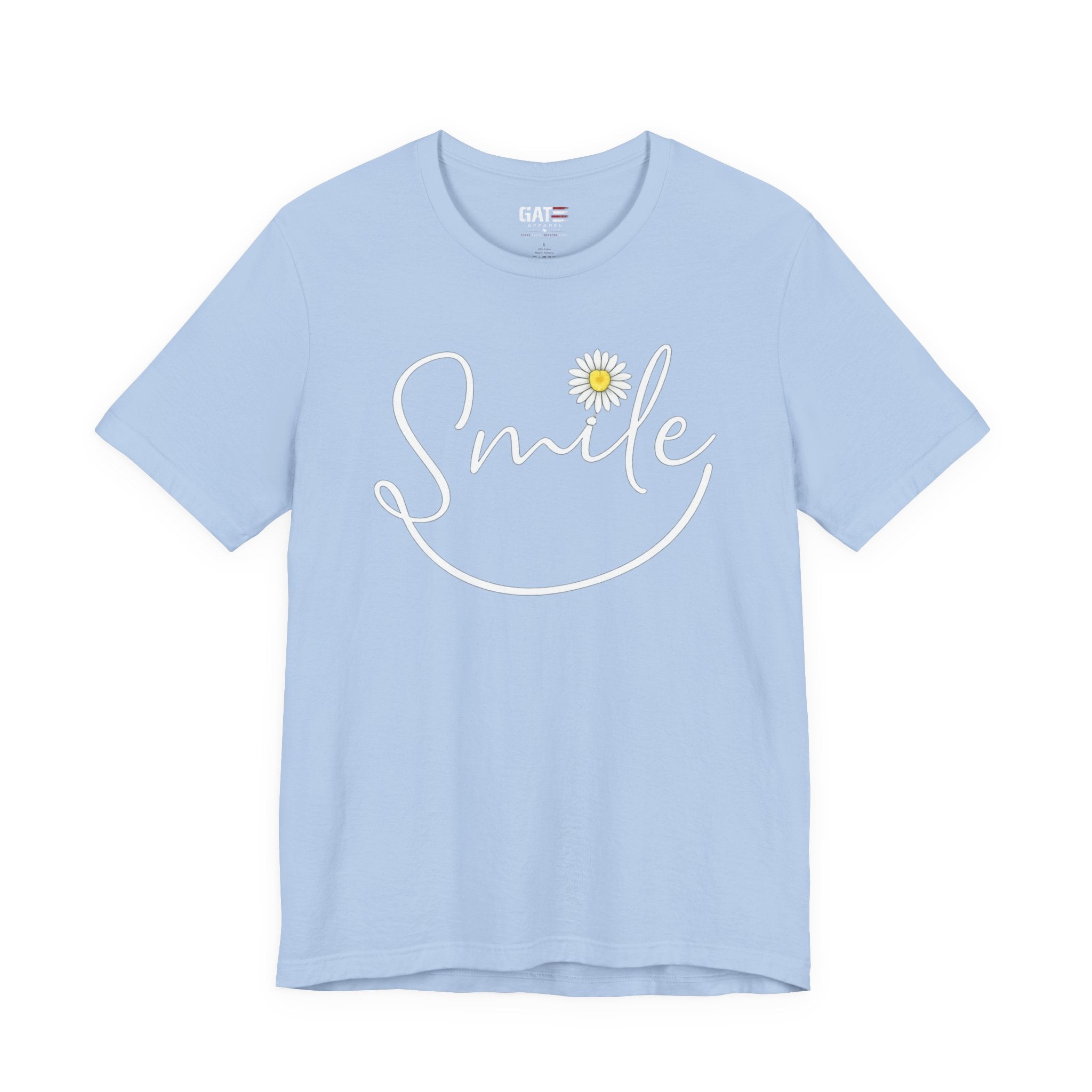 Smile Daisy Tee — Women's Floral Graphic T-Shirt
