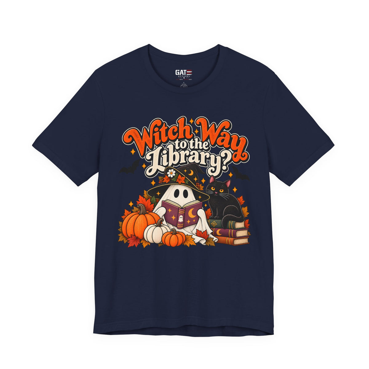 Witch Way to the Library Halloween Shirt | Book Lover Tee