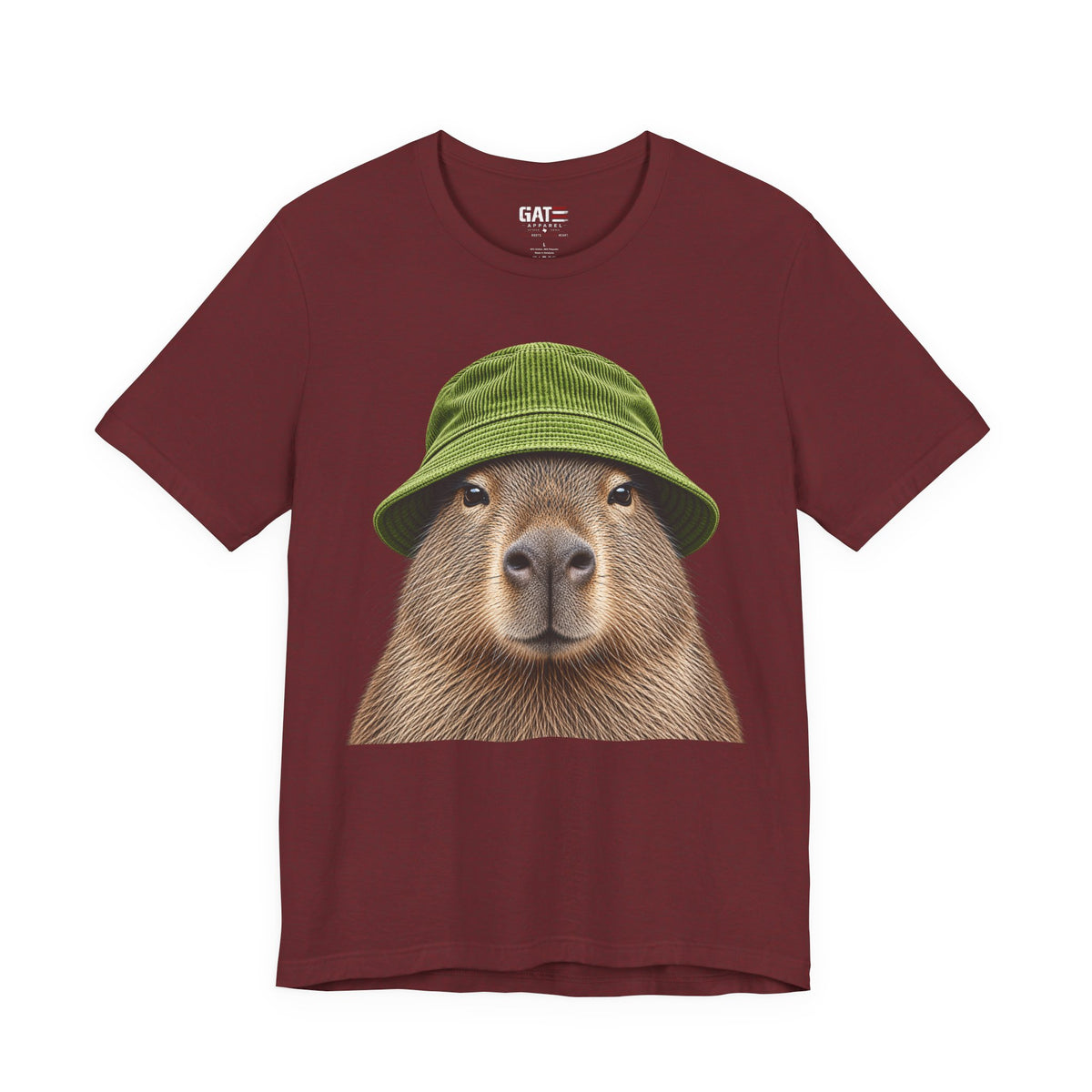 Capybara wearing a beanie graphic T-shirt - alternate product photo 3