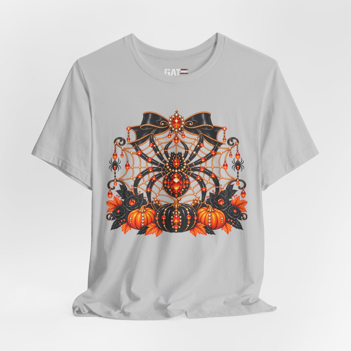 Halloween Spider & Pumpkins T‑Shirt