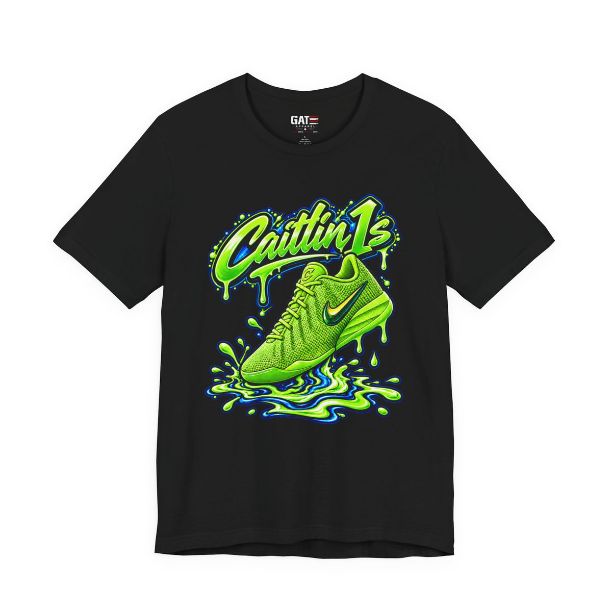 Caitlin Clark Caitlin 1s Electric Green Sneaker Shirt