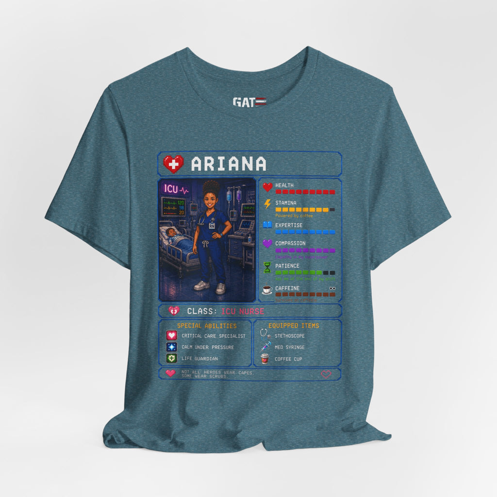 Custom ICU Nurse RPG Character Shirt | Personalized Nurse Gift