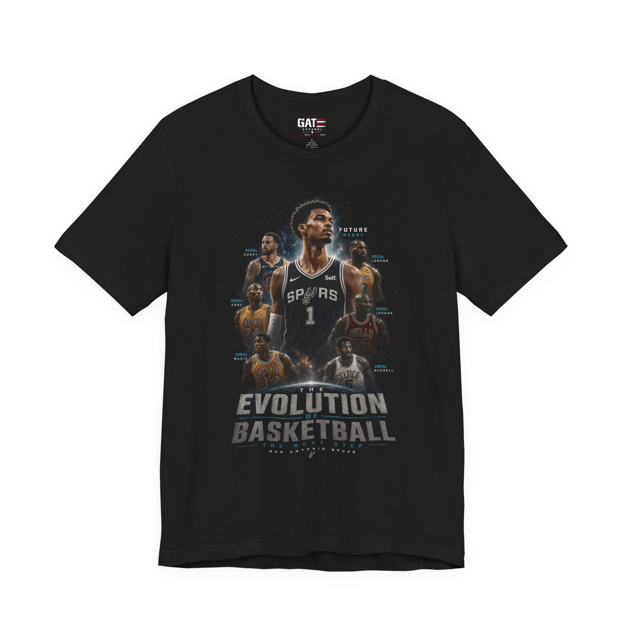 Wemby Evolution Basketball Tee | Spurs Victor Wembemyama Basketball Shirt