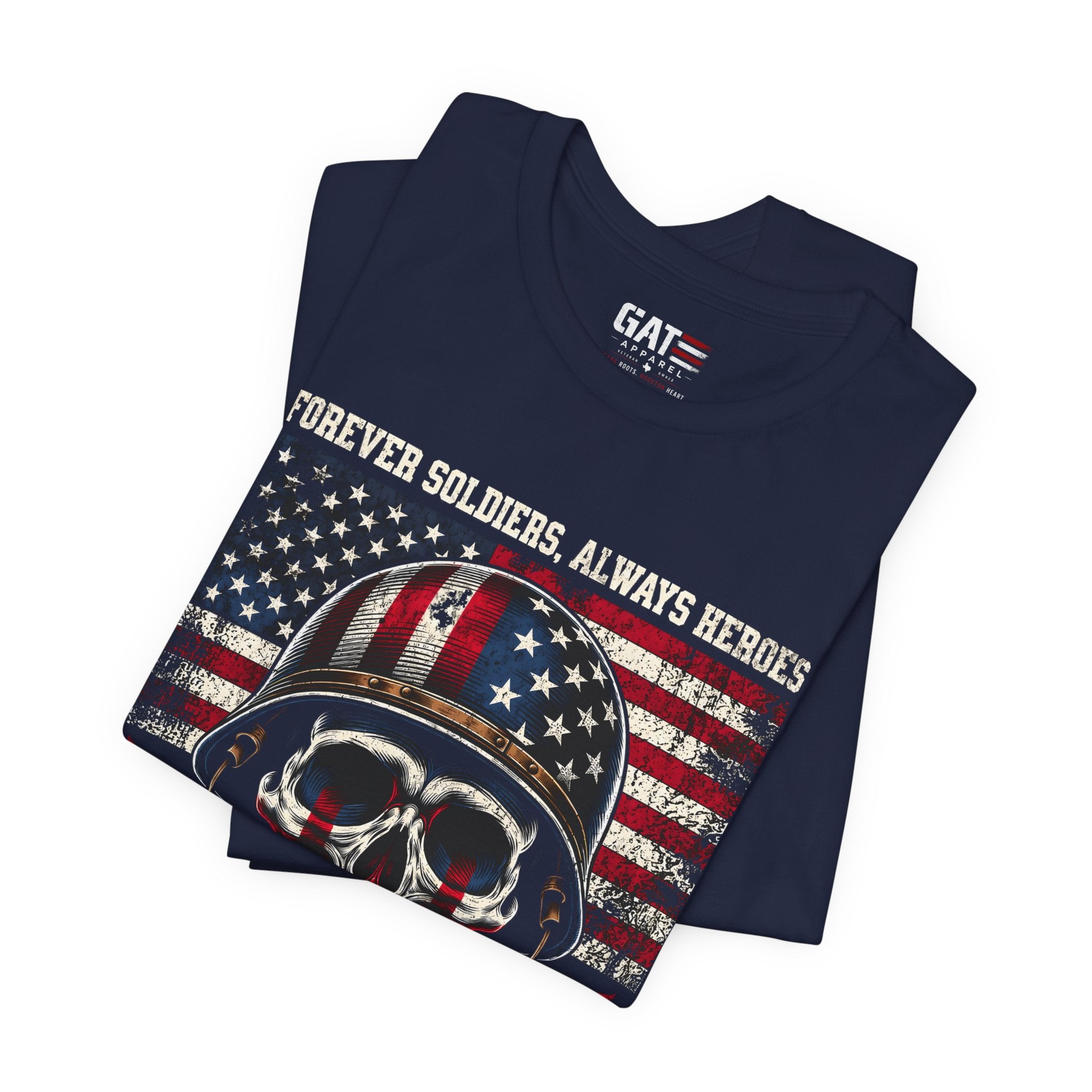 US Army Veteran Shirt, Forever Soldiers Always Heroes Tee, Patriotic Skull Shirt, Veteran Gift, Military Pride T Shirt, Army Veteran Apparel