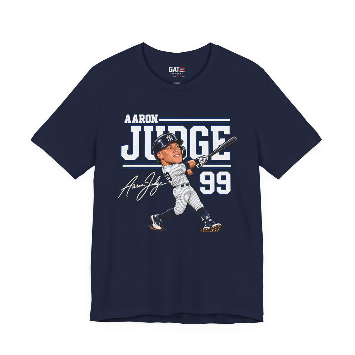 Aaron Judge Big Head Baseball Graphic Shirt – New York #99 Fan Tee