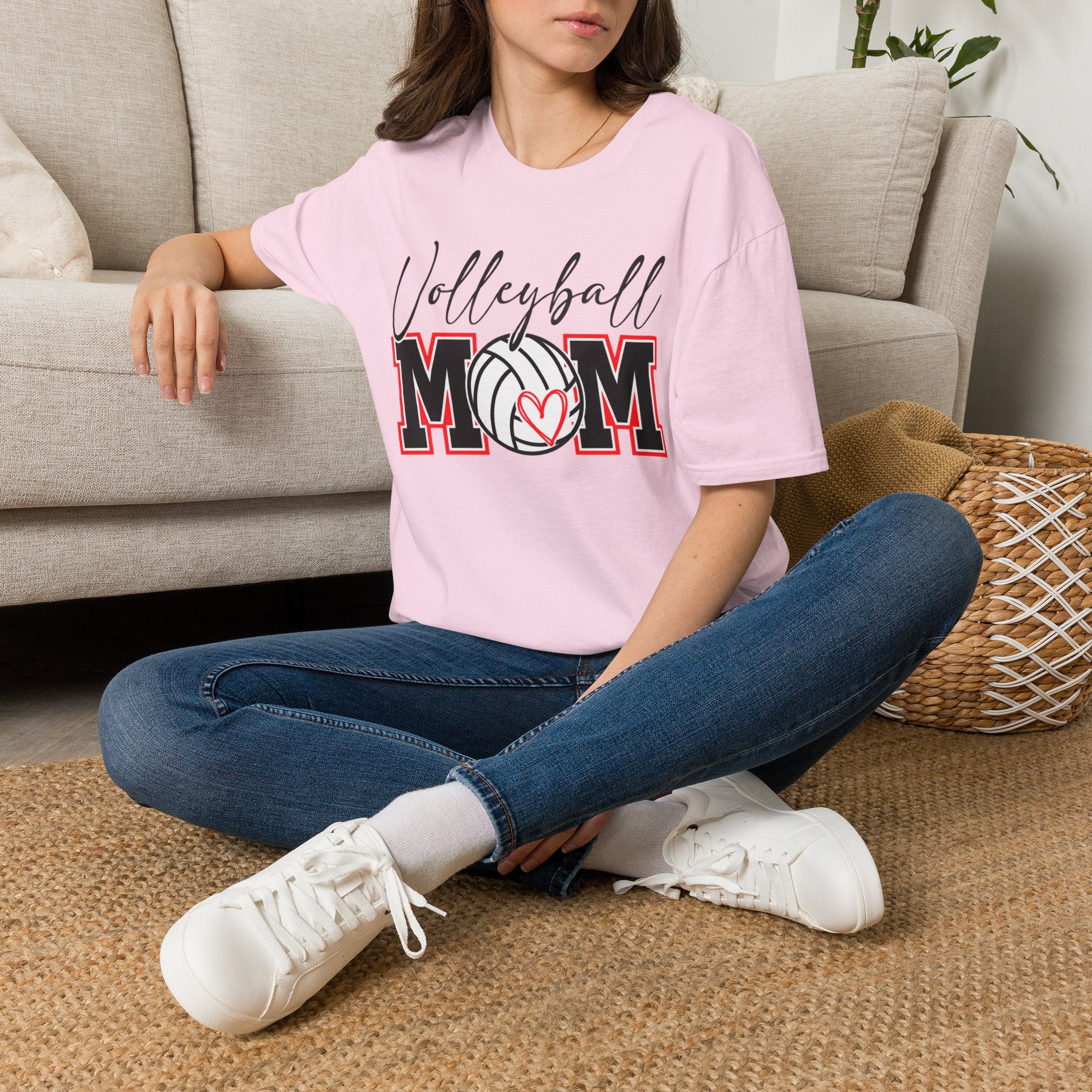 Volleyball Mom T‑Shirt – Custom Name