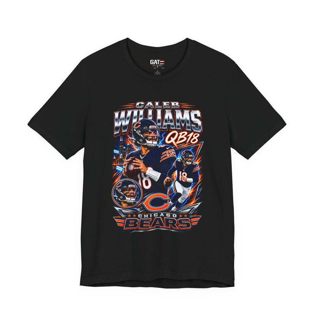 Caleb Williams Chicago Bears Tee Retro Player Graphic T-Shirt