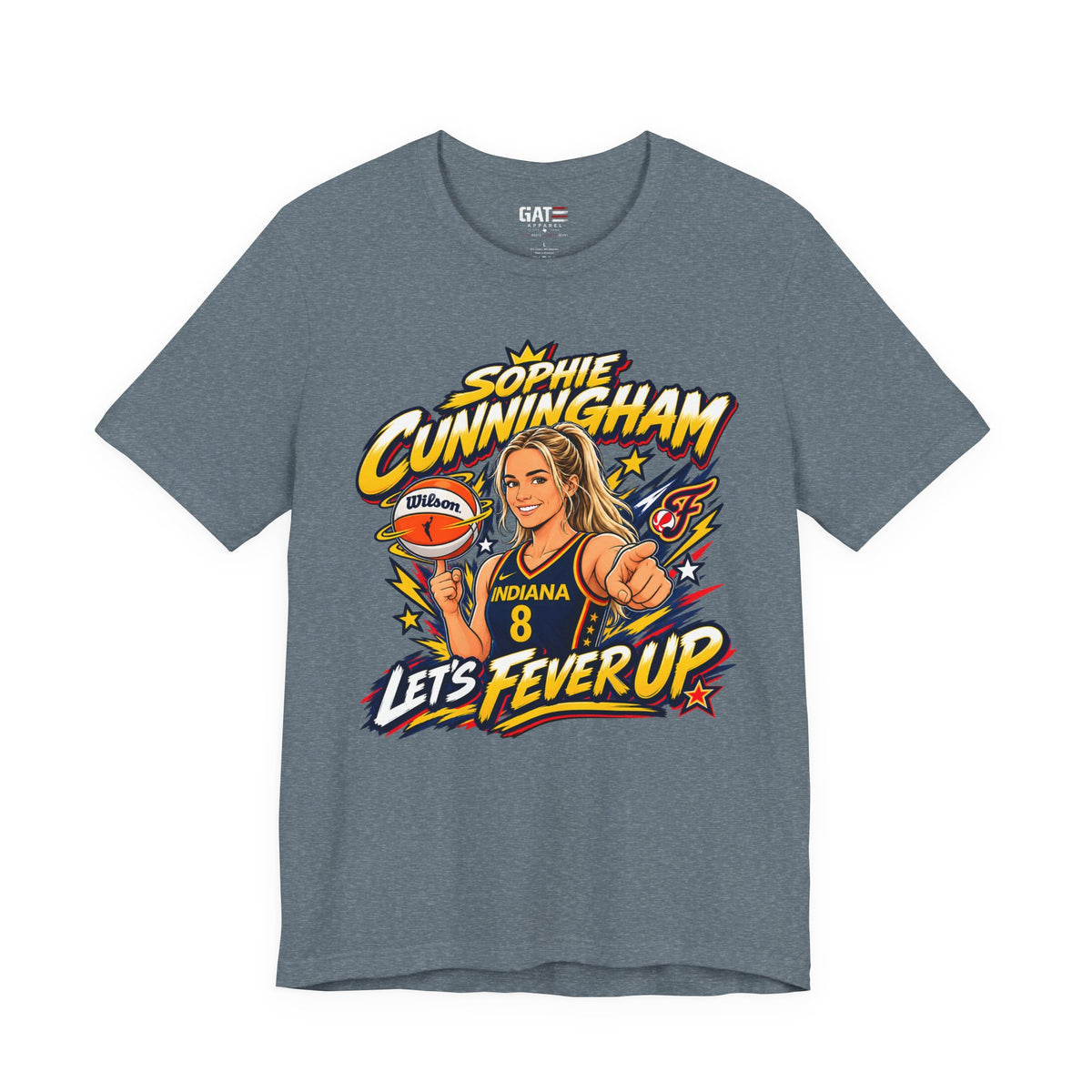 Sophie Cunningham #8 Fever Up Shirt | Indiana Fever Tee
