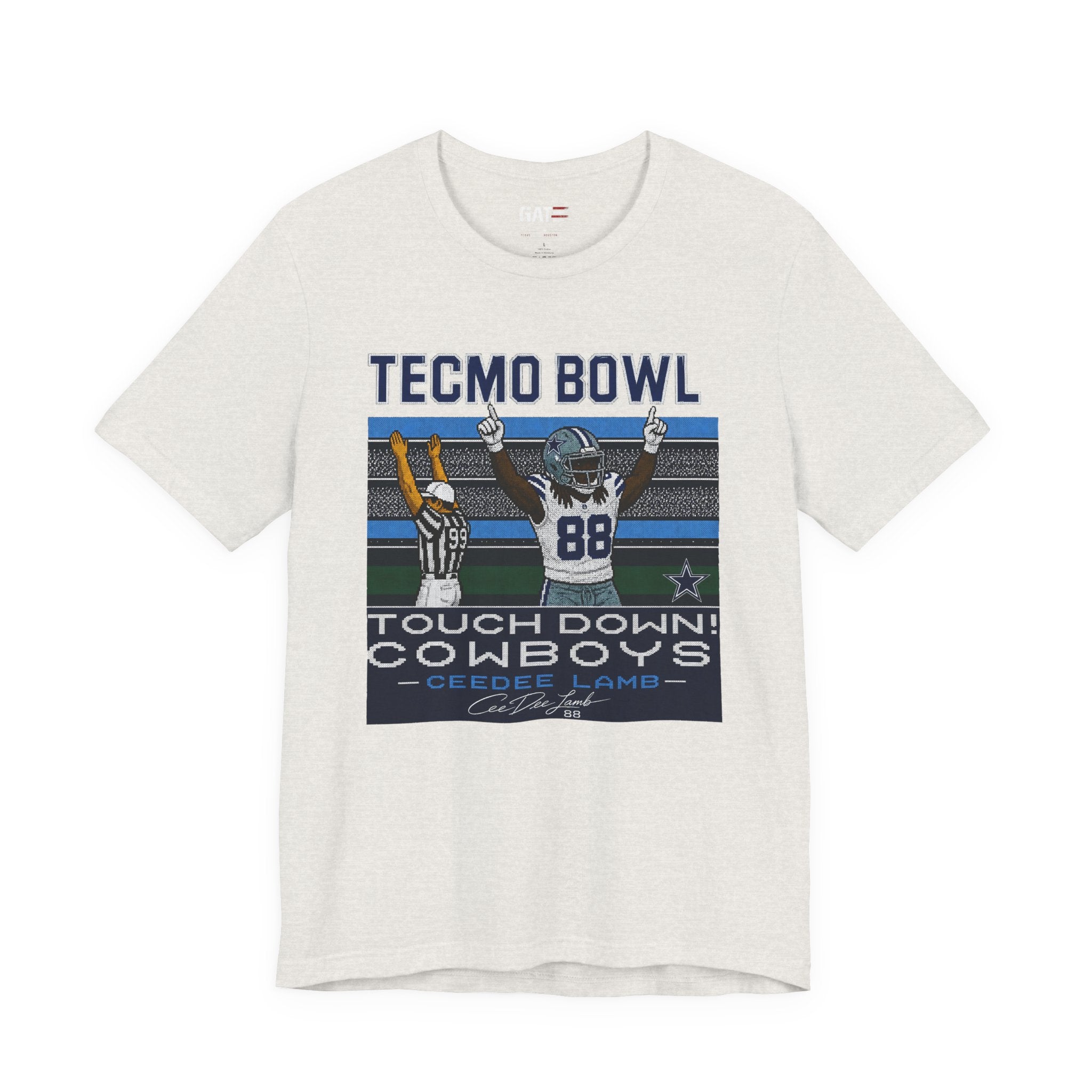 Copy of Retro CeeDee Lamb Shirt, Tecmo Bowl Inspired Cowboys Football Tee, Vintage 8 Bit Gamer Shirt, Touchdown Graphic Tee