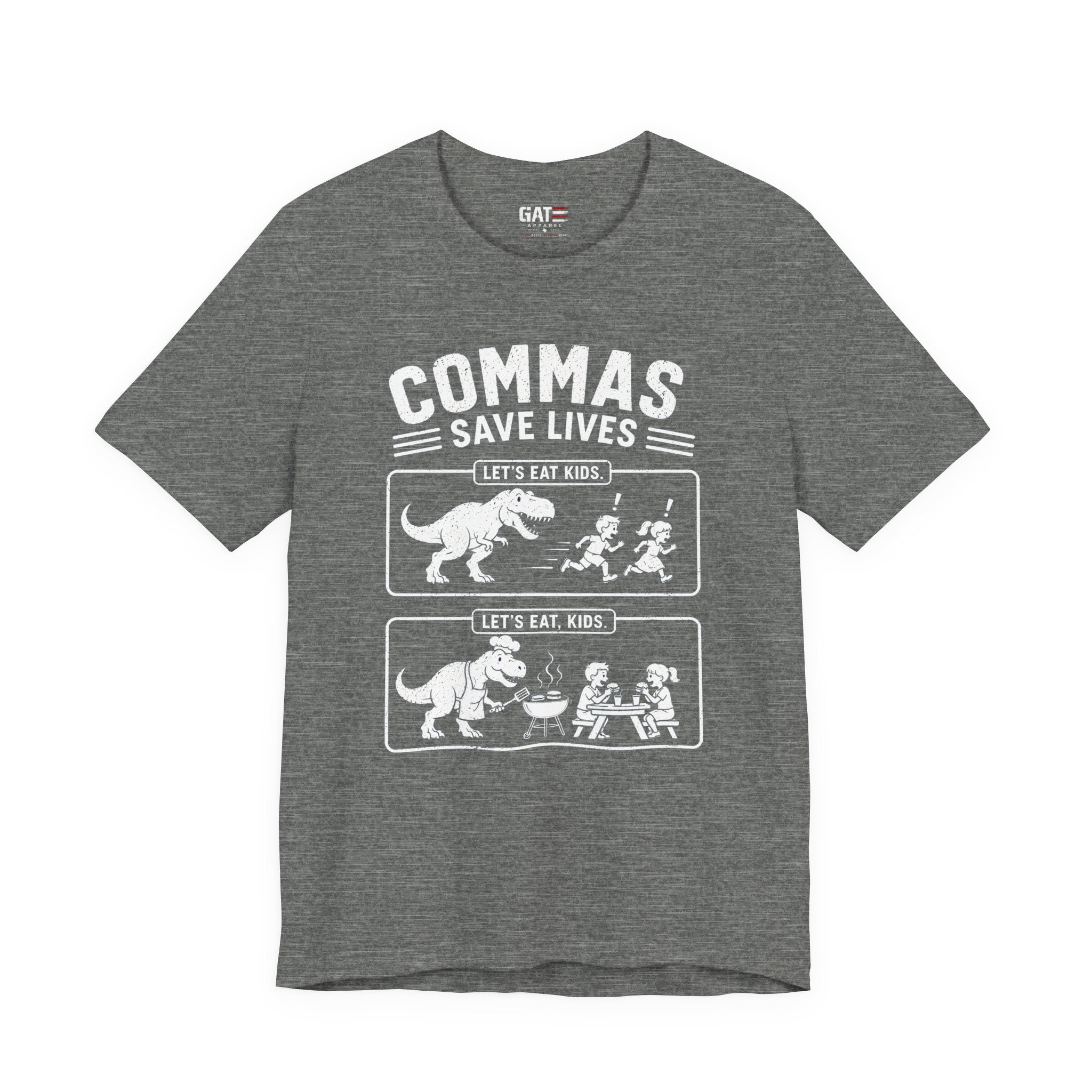 Funny Grammar Shirt, Commas Save Lives Shirt, Let's Eat Kids Tee, English Teacher Shirt, Punctuation Shirt, ELA Teacher Gift, Back to School