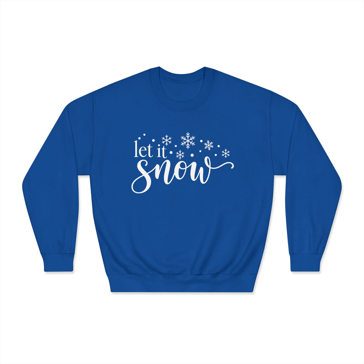 Let It Snow Crewneck Sweatshirt - product mockup view 4