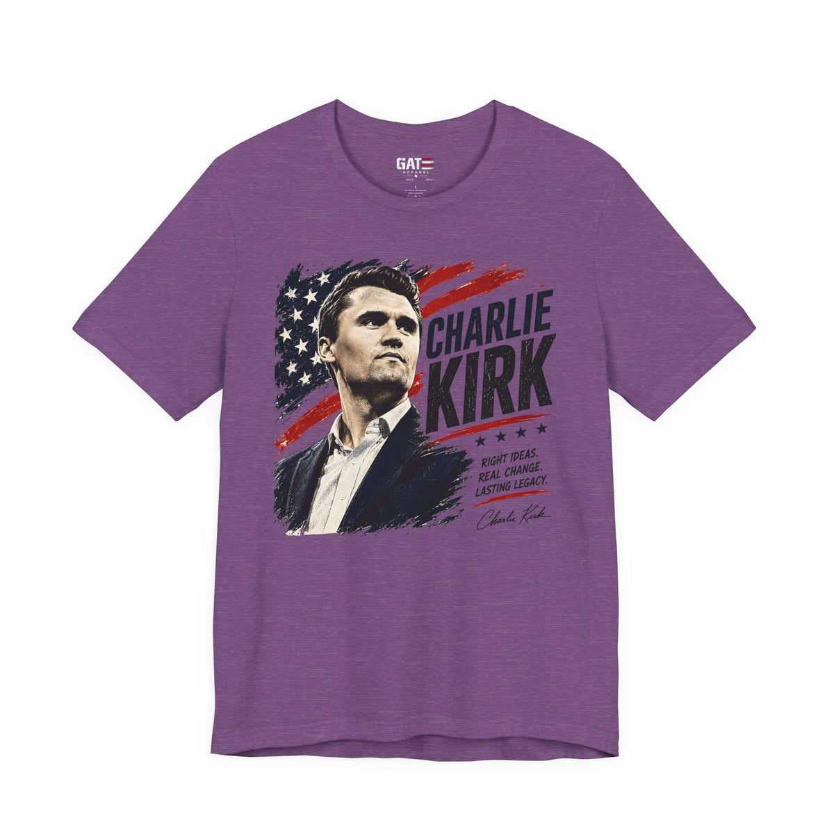 Charlie Kirk Patriotic Shirt | Conservative American Flag Tee
