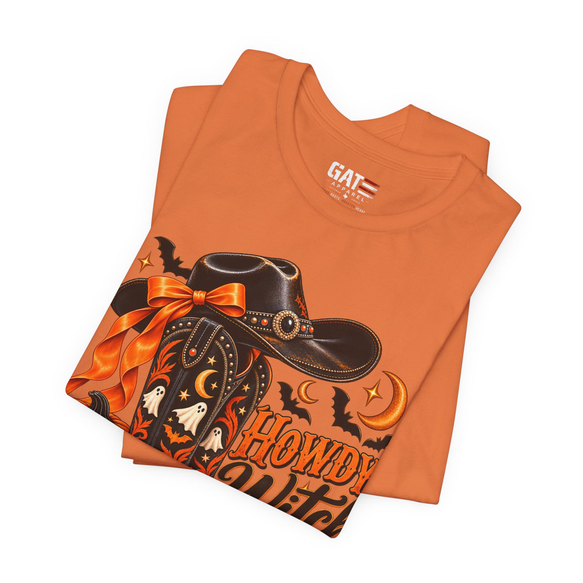 Howdy Witch Halloween Shirt | Western Cowboy Pumpkin Tee