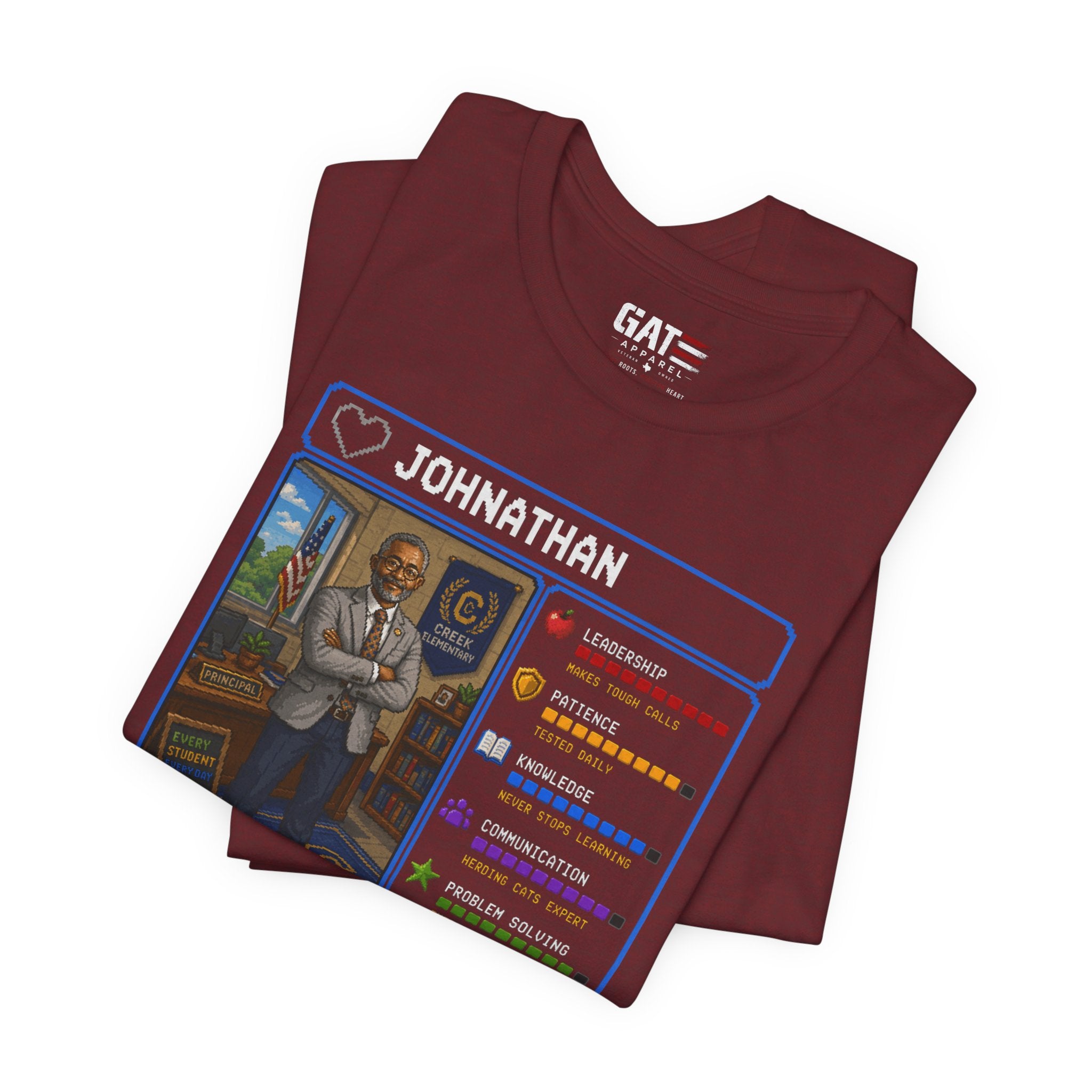 Custom Principal RPG Character Shirt | Personalized School Administrator Gift