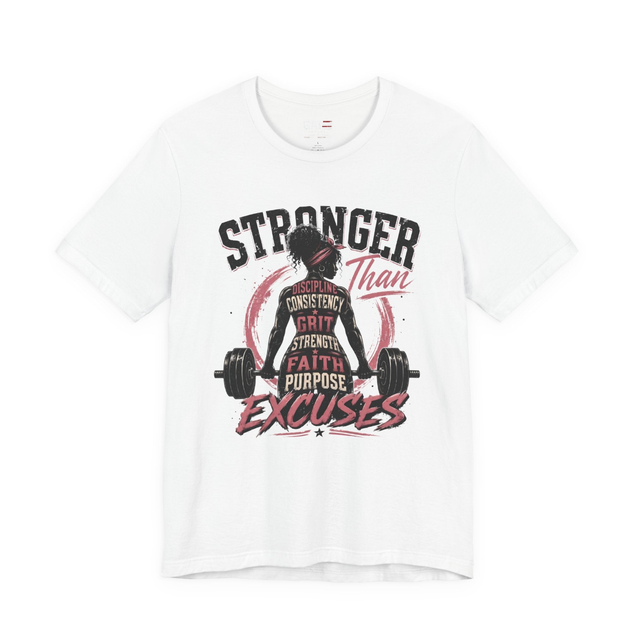 Stronger Than Excuses Shirt, Women's Gym Shirt, Motivational Workout Tee, Weightlifting Shirt, Fitness Gift for Her