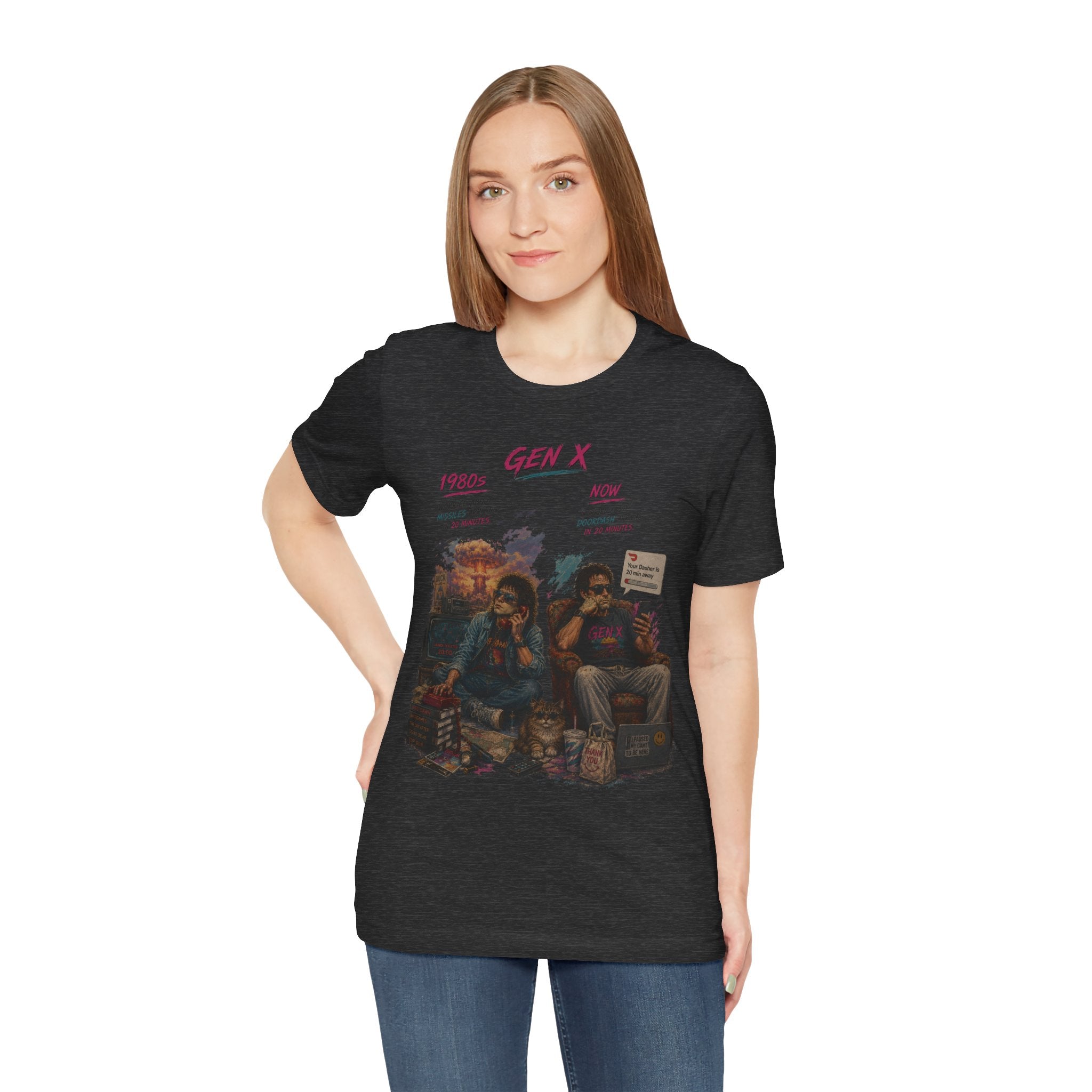 Gen X Retro Movie Night T-Shirt — Vintage 80s Pop Culture Tee