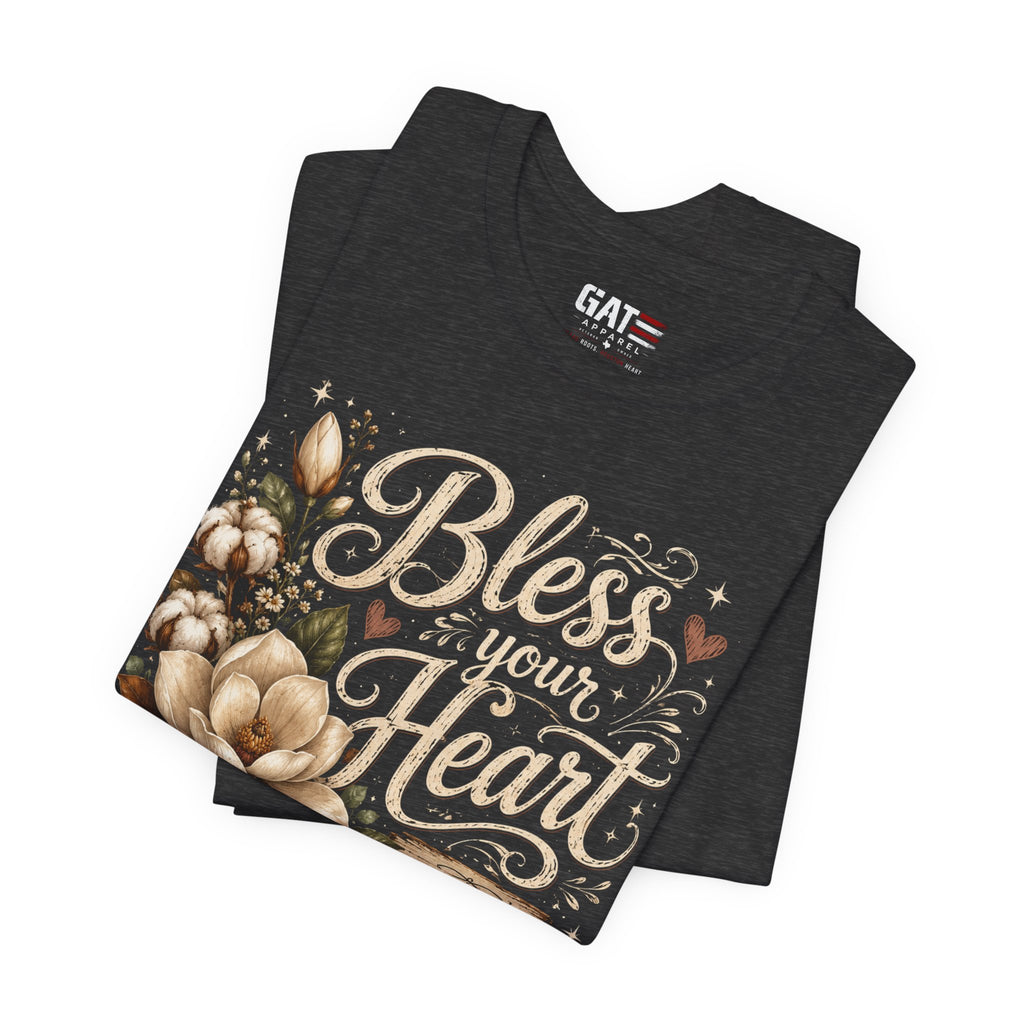 Funny Southern Shirt, Bless Your Heart Tee, Southern Humor Graphic Tee, Magnolia Floral Shirt, Country Girl Gift, Farmhouse Style Tee